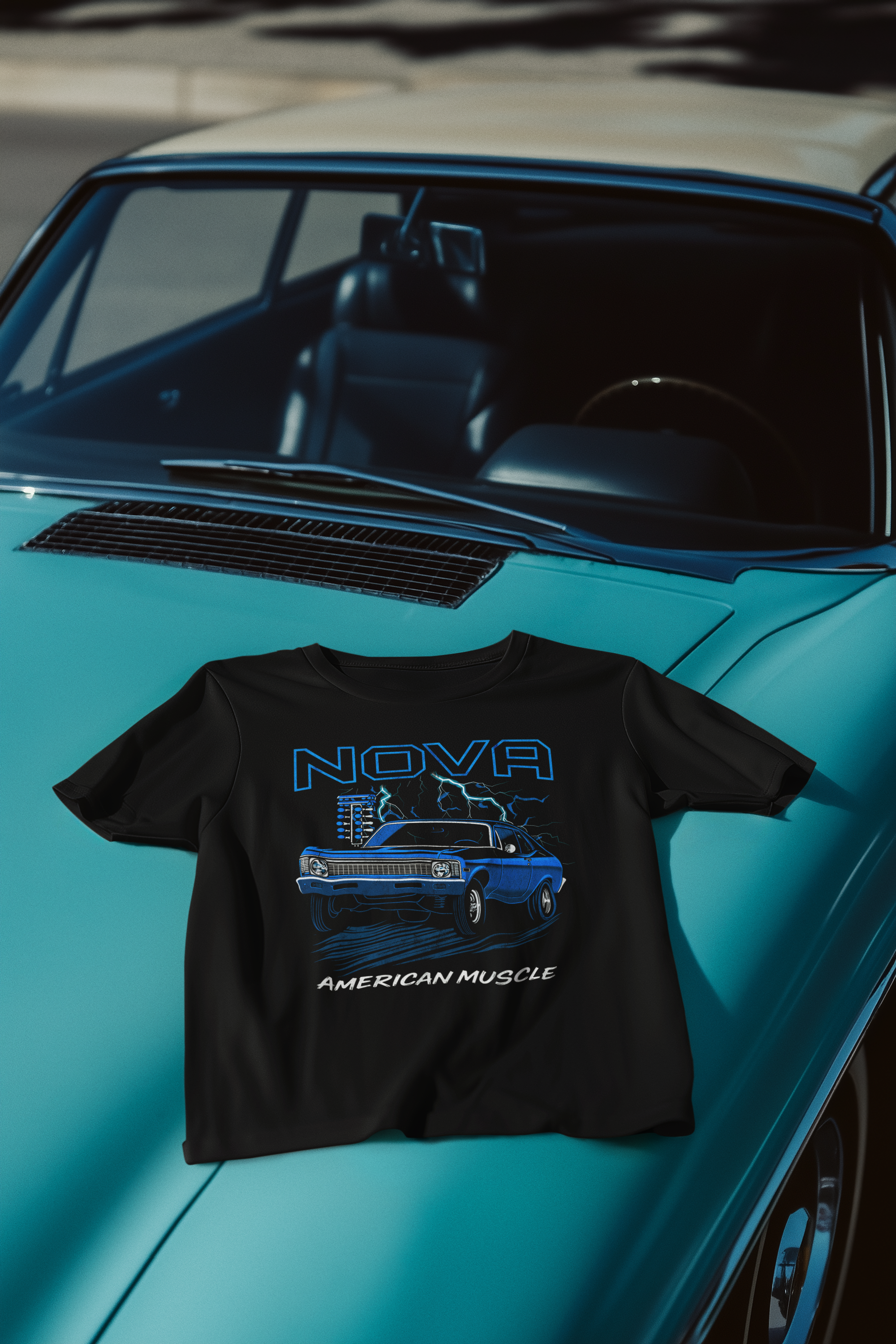 Chevy Nova 1968 Muscle Car Hot Rod T-Shirt, Car Enthusiast Gift