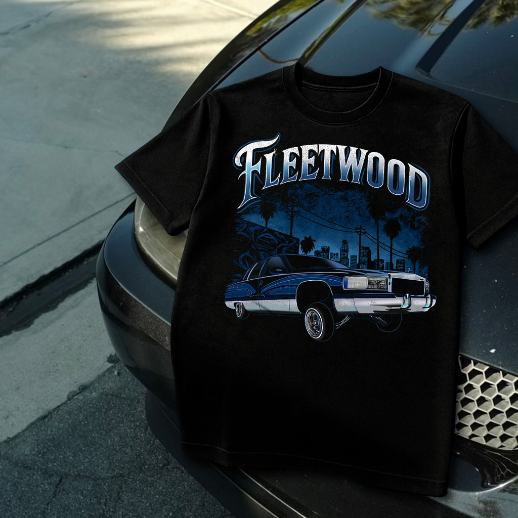 East LA Fleetwood 1986 1990 Lowrider T-Shirt | Chicano Graffiti Streetwear Car Enthusiast Unisex Tee