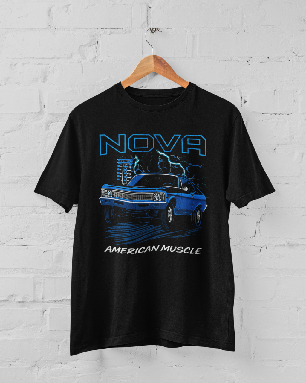 Chevy Nova 1968 Muscle Car Hot Rod T-Shirt, Car Enthusiast Gift