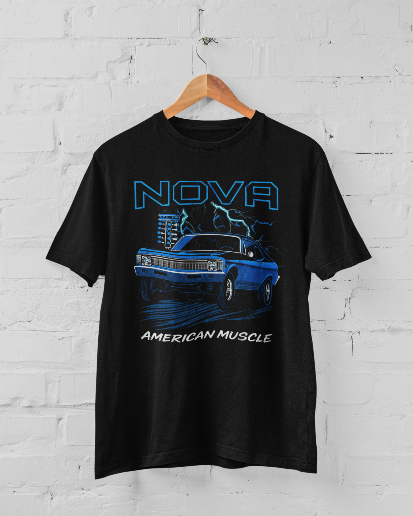 Chevy Nova 1968 Muscle Car Hot Rod T-Shirt, Car Enthusiast Gift