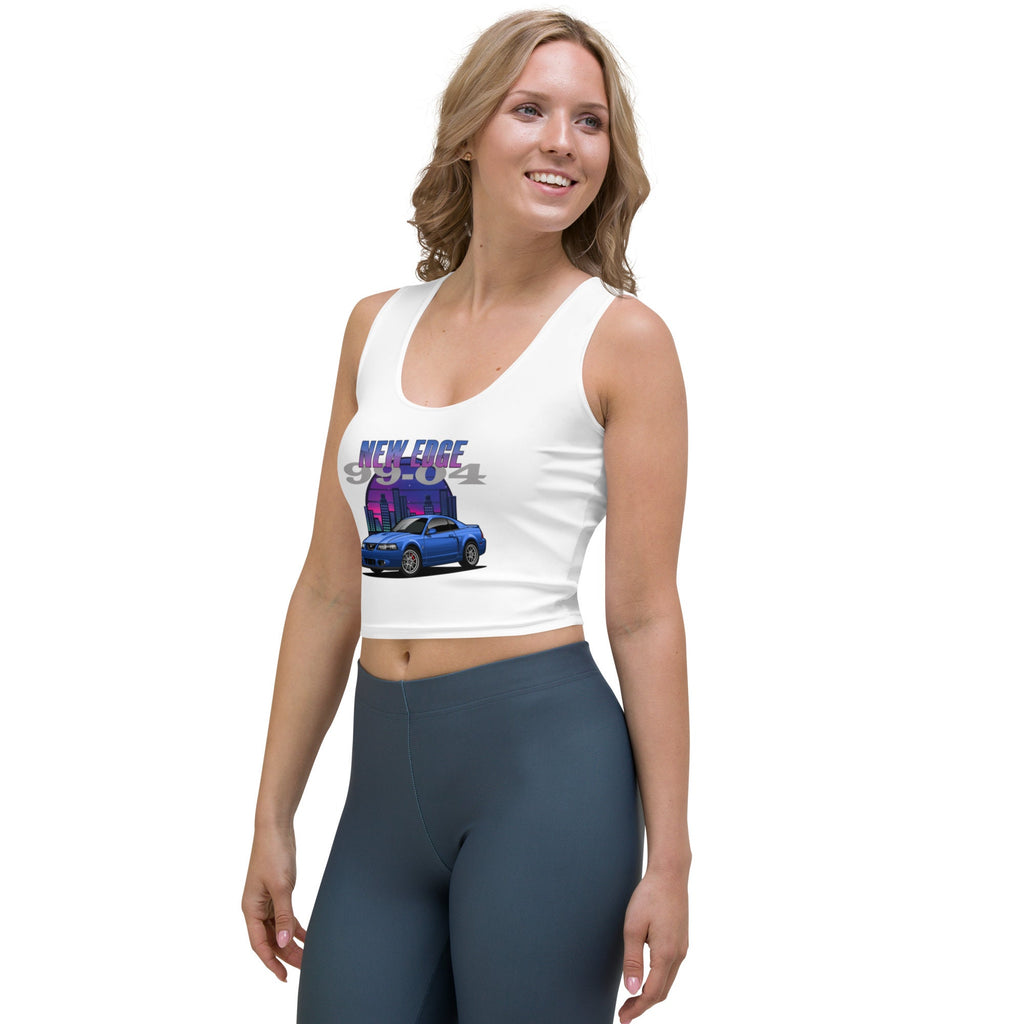Classic Car Retro New Edge Mustang Crop Tank Top