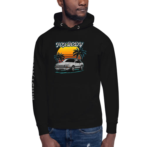 1980-1986 Foxbody Mustang Unisex Hoodie - Classic Car Enthusiast Sweatshirt - Vintage Style Apparel