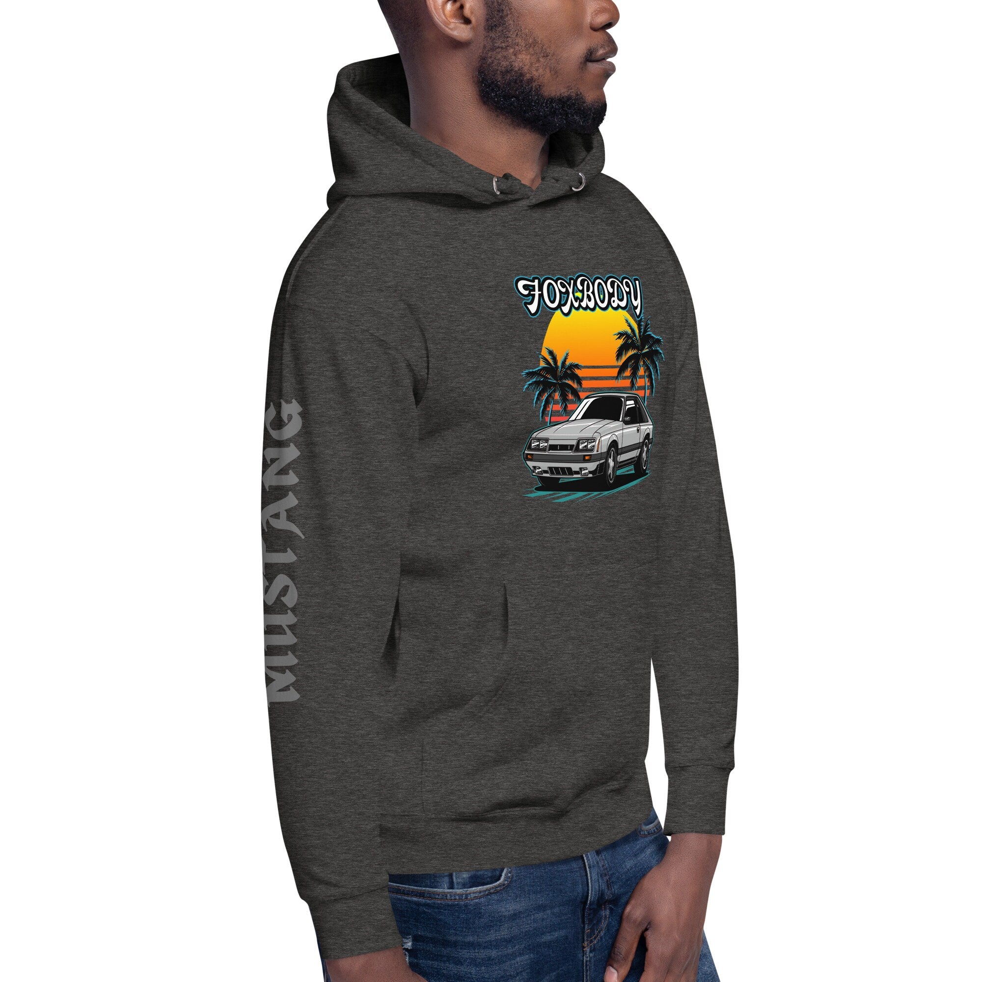 1980-1986 Foxbody Mustang Unisex Hoodie - Classic Car Enthusiast Sweatshirt - Vintage Style Apparel