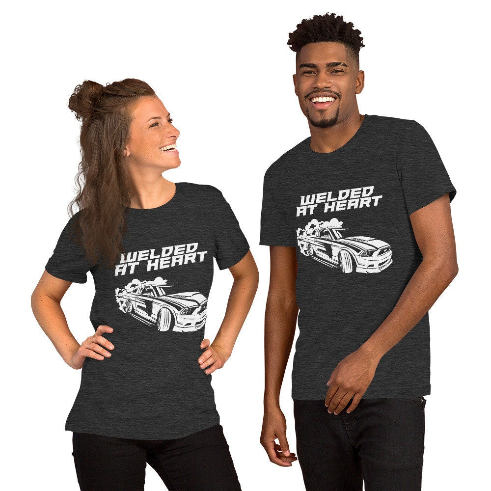 S197 Mustang Welded At Heart Drift Enthusiast Unisex Tee