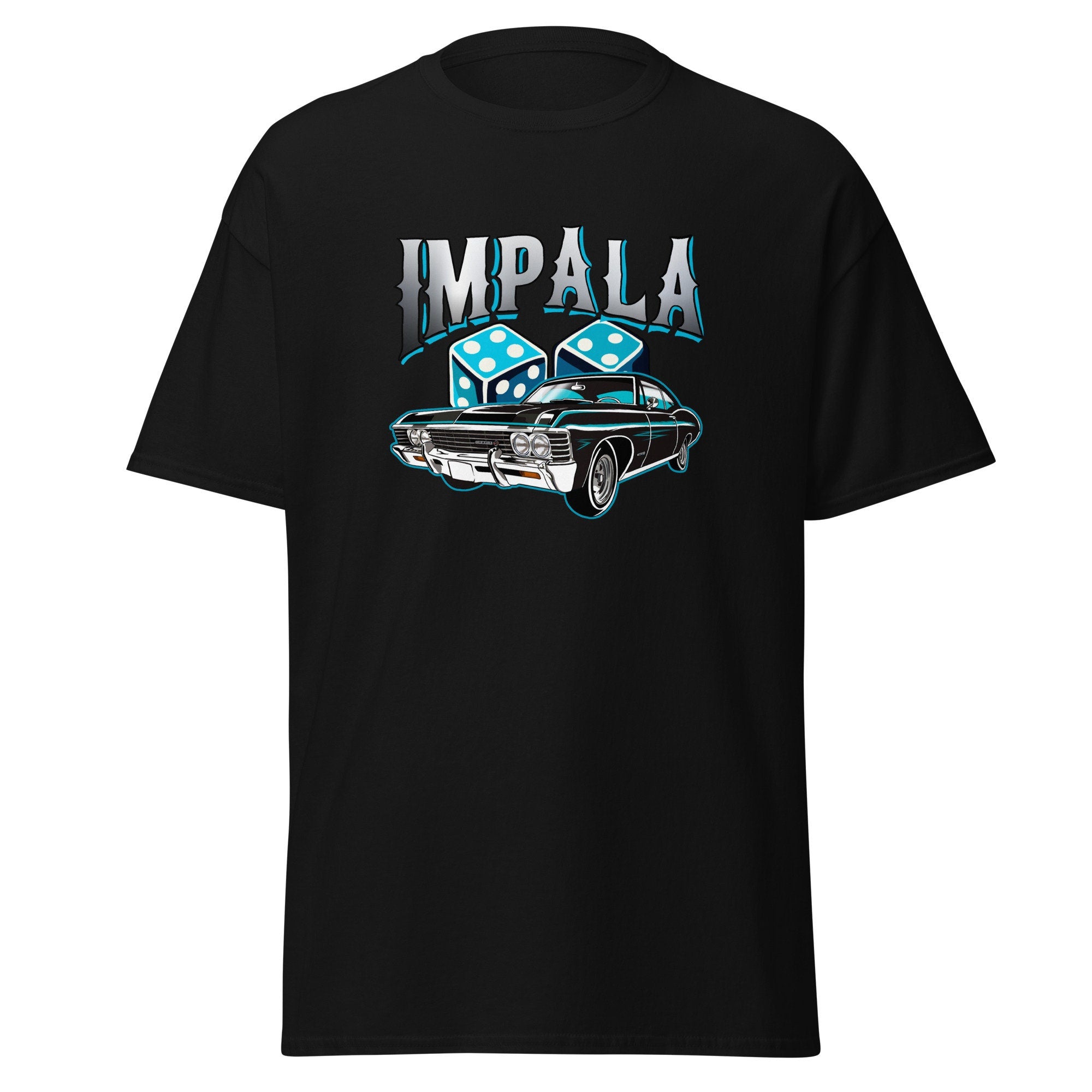 Black Chevy Impala 1960s Unisex classic tee 90s retro street style
