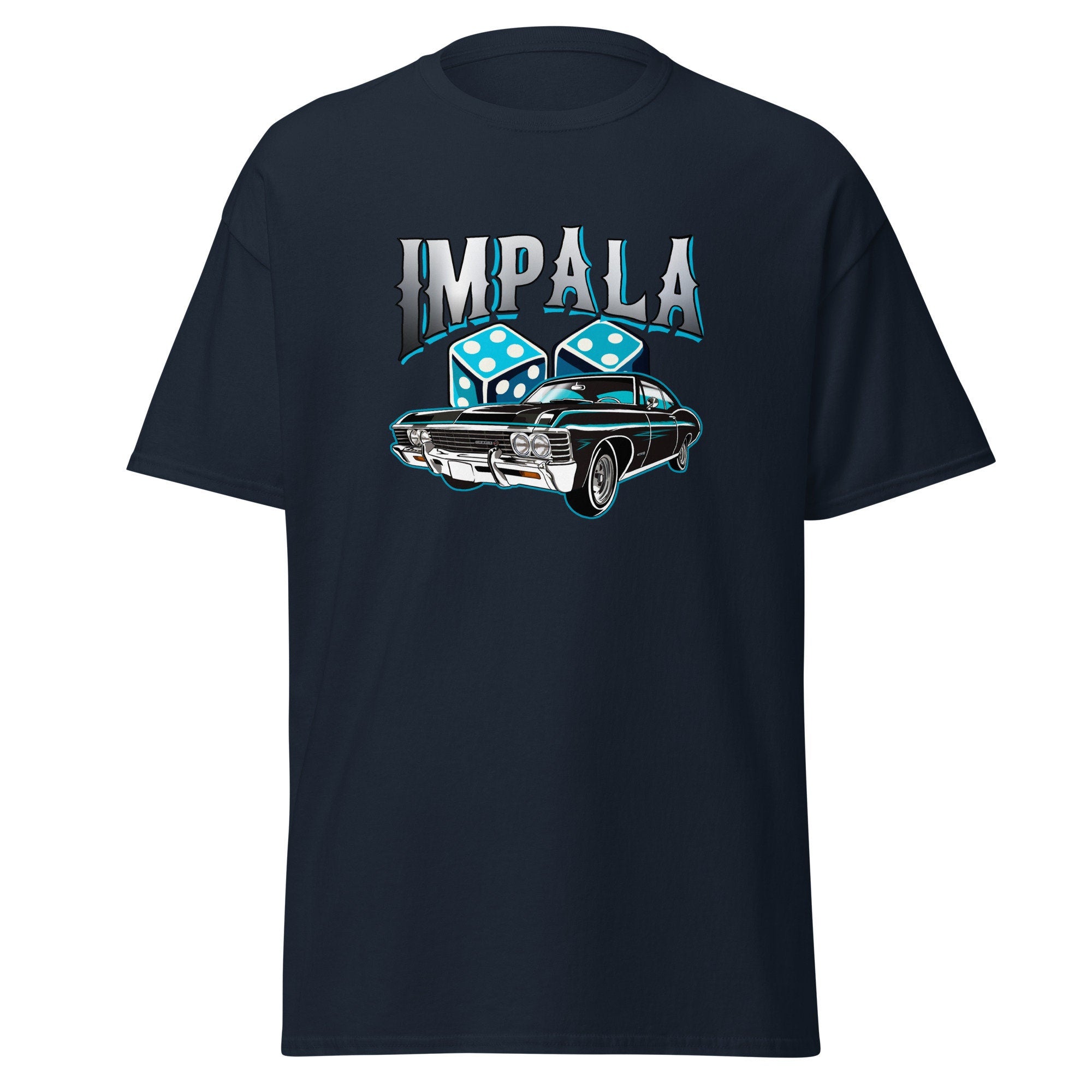 Black Chevy Impala 1960s Unisex classic tee 90s retro street style