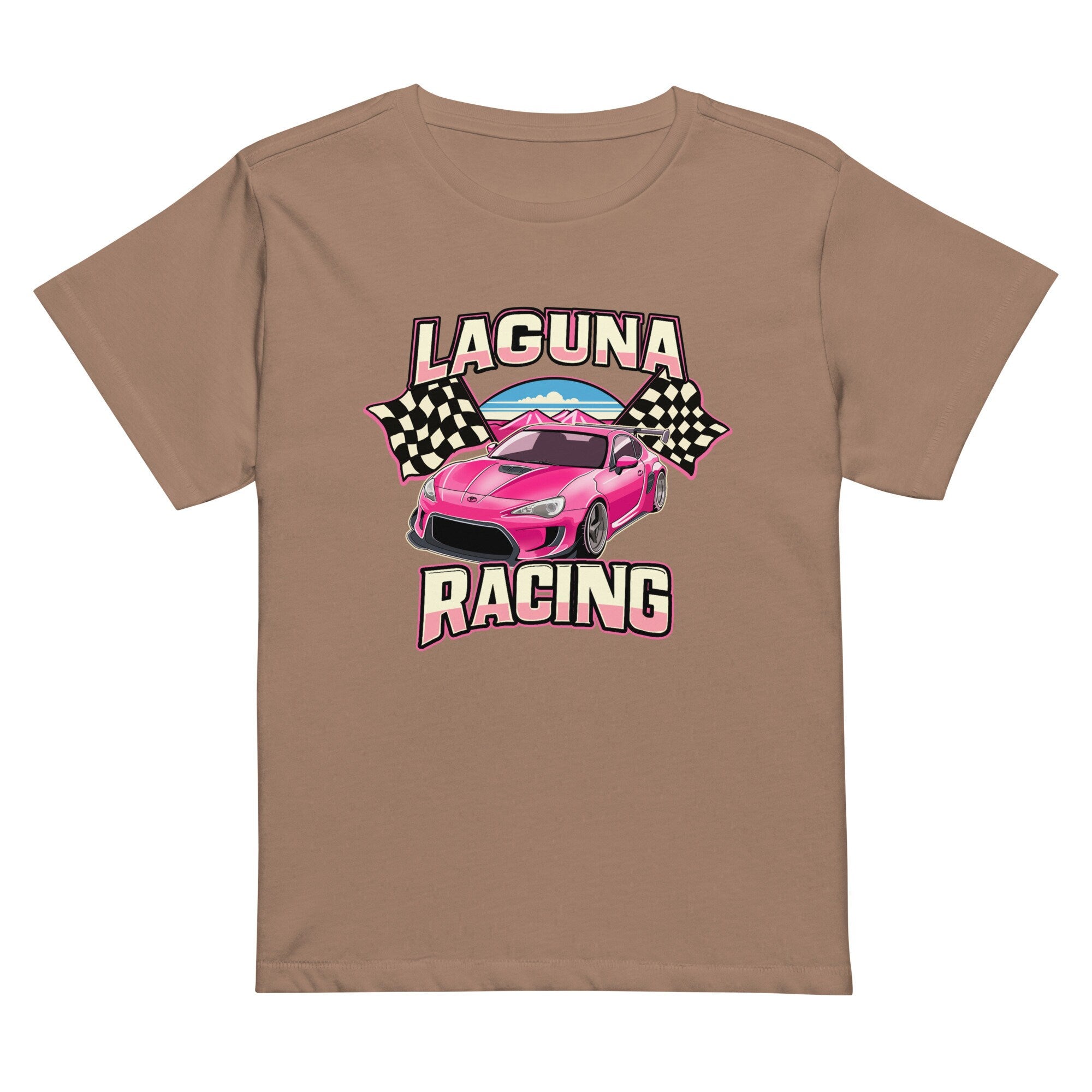 Laguna Racecar BRZ FRS 86 Pink JDM Women’s high-waisted t-shirt