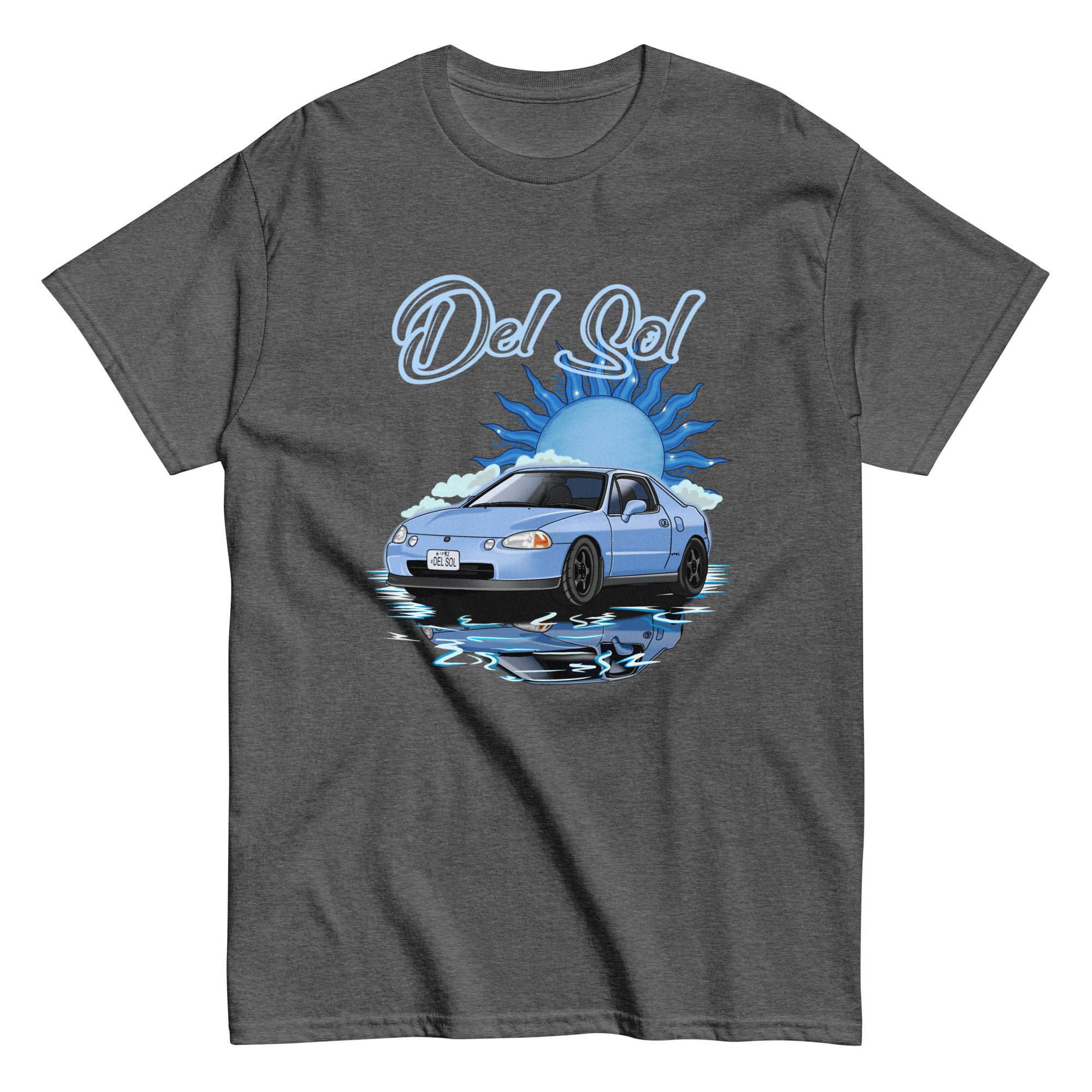 1995 Blue Honda Del Sol Celestial Car Unisex classic tee