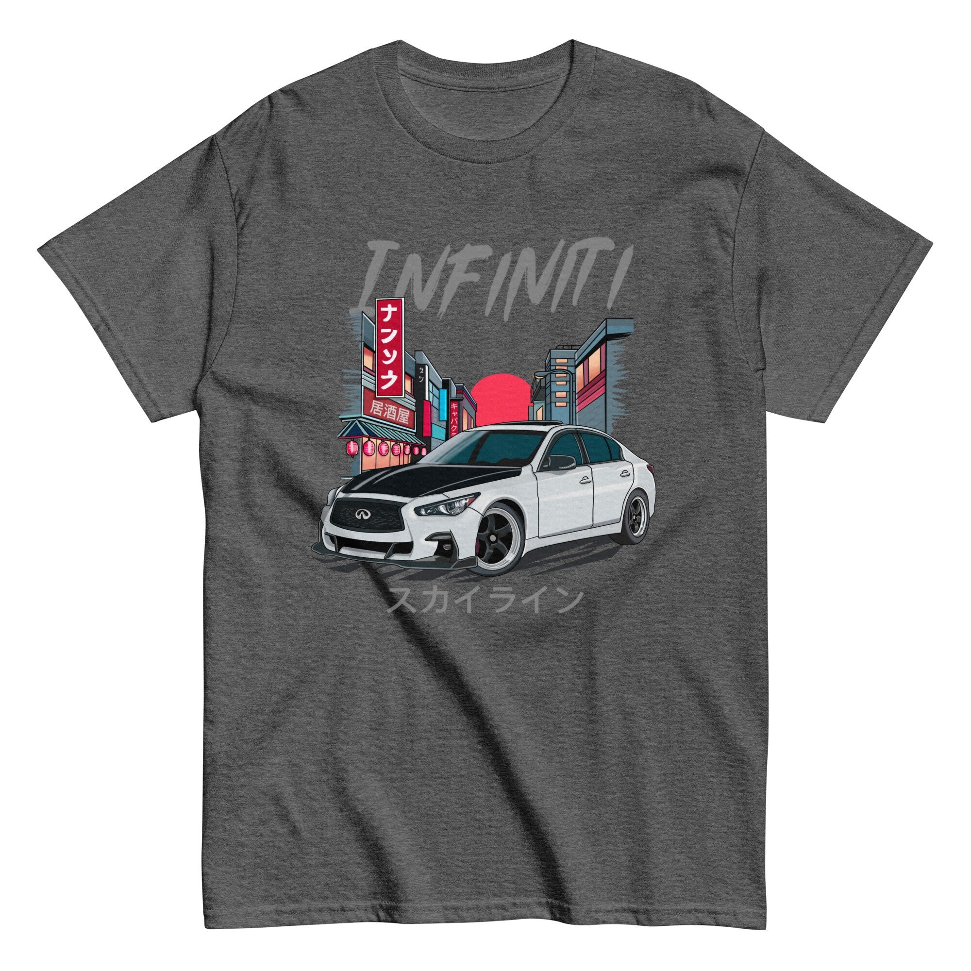 Street-Style Infiniti Q50 Skyline T-Shirt | Japanese Car Culture Tee | Modified Car Enthusiast Unisex classic tee
