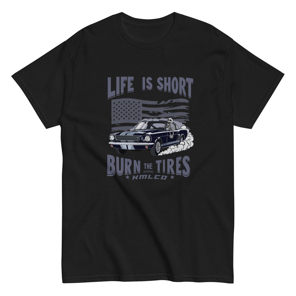 1966 Ford Mustang GT350 Life Is Short Burnout Unisex classic tee
