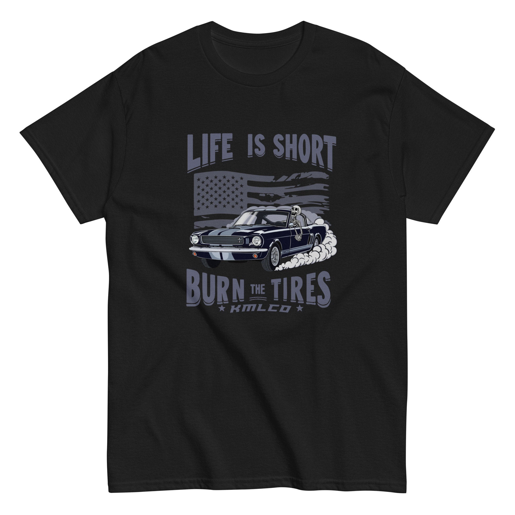 1966 Ford Mustang GT350 Life Is Short Burnout Unisex classic tee