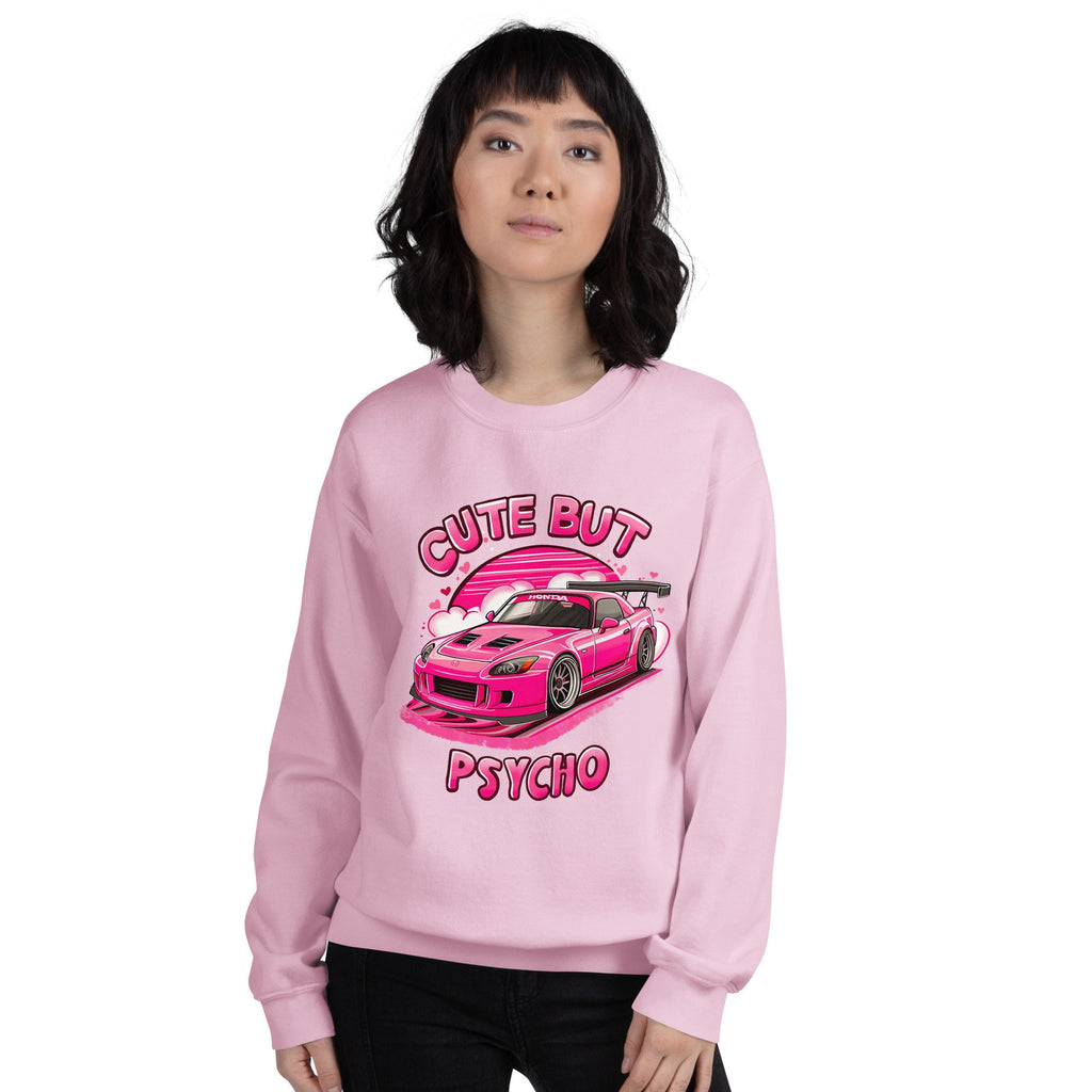 Women’s Suki S2K Honda Pink Anime Style Racecar Unisex Sweatshirt