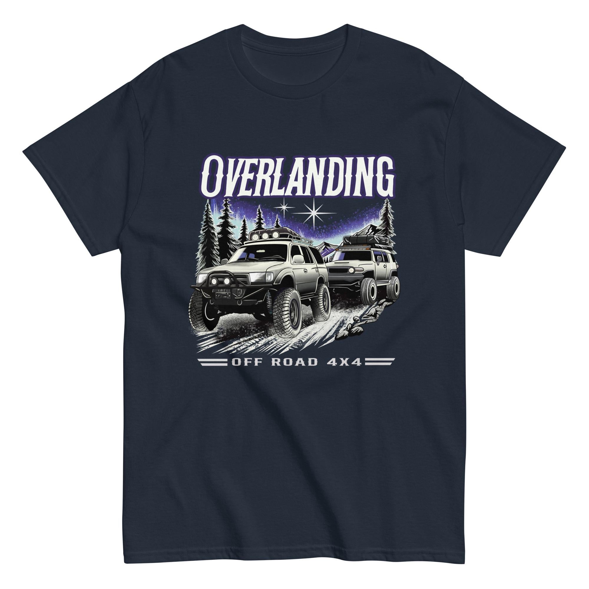 Overlanding Off Road 4x4 T-Shirt | Northern Lights Adventure Graphic Tee | Toyota 4Runner & FJ Cruiser T Shirt