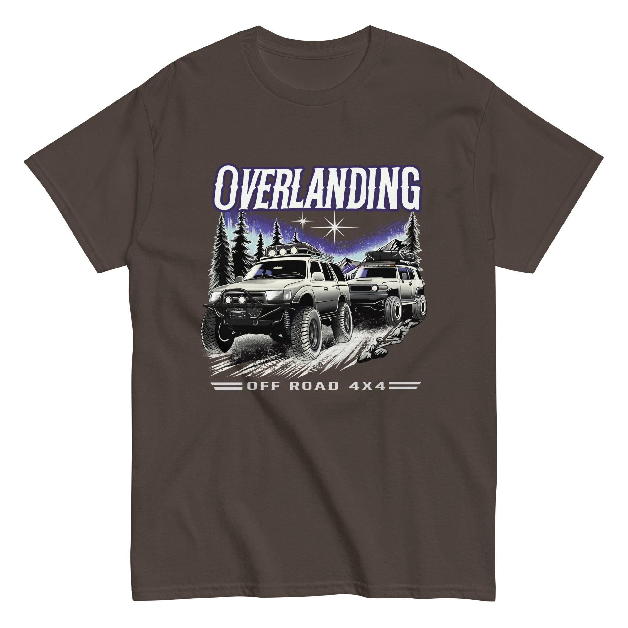 Overlanding Off Road 4x4 T-Shirt | Northern Lights Adventure Graphic Tee | Toyota 4Runner & FJ Cruiser T Shirt