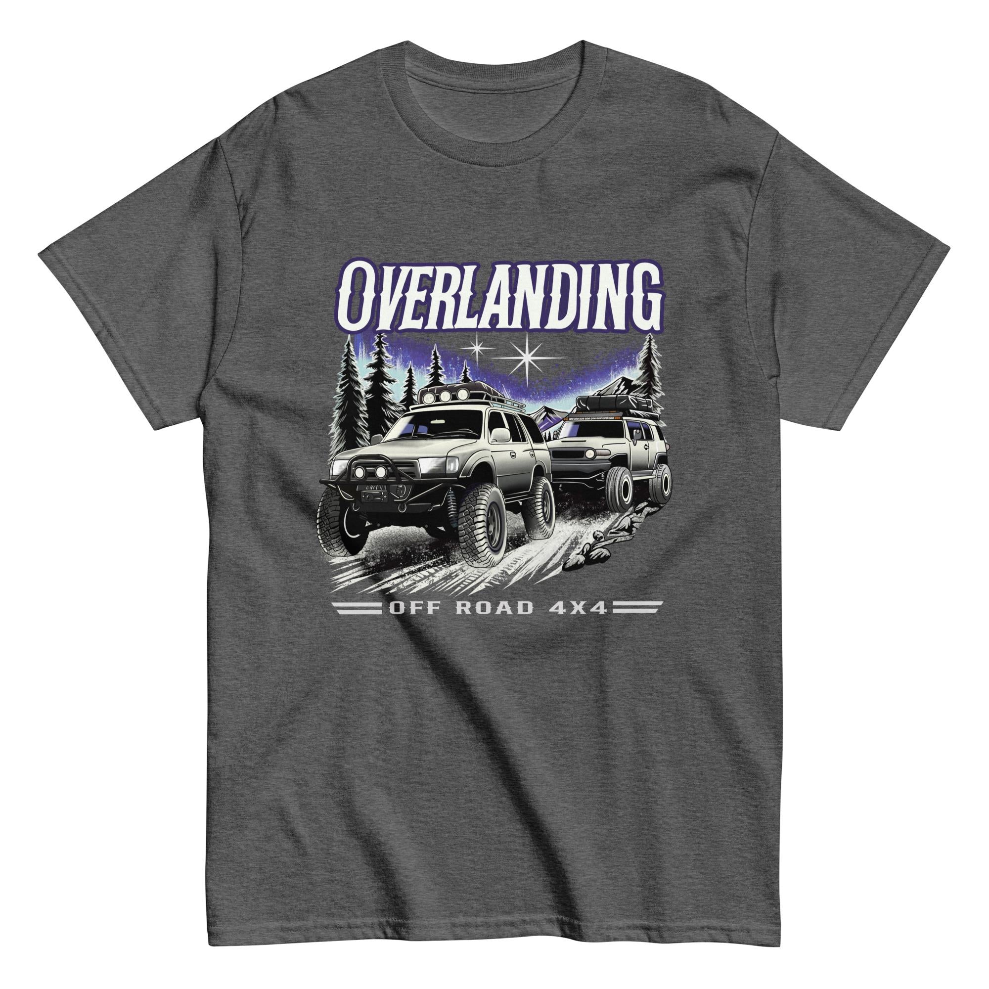 Overlanding Off Road 4x4 T-Shirt | Northern Lights Adventure Graphic Tee | Toyota 4Runner & FJ Cruiser T Shirt