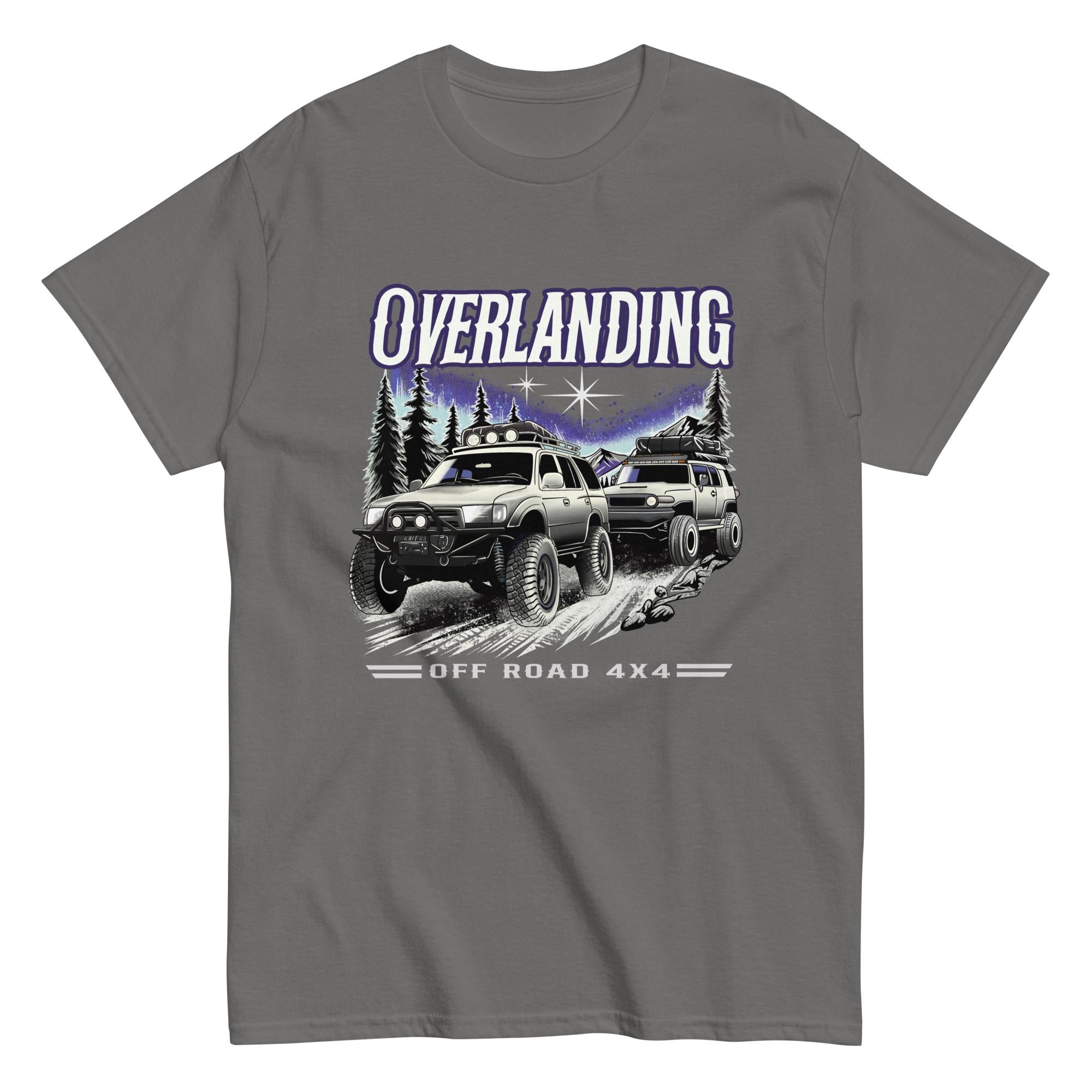 Overlanding Off Road 4x4 T-Shirt | Northern Lights Adventure Graphic Tee | Toyota 4Runner & FJ Cruiser T Shirt