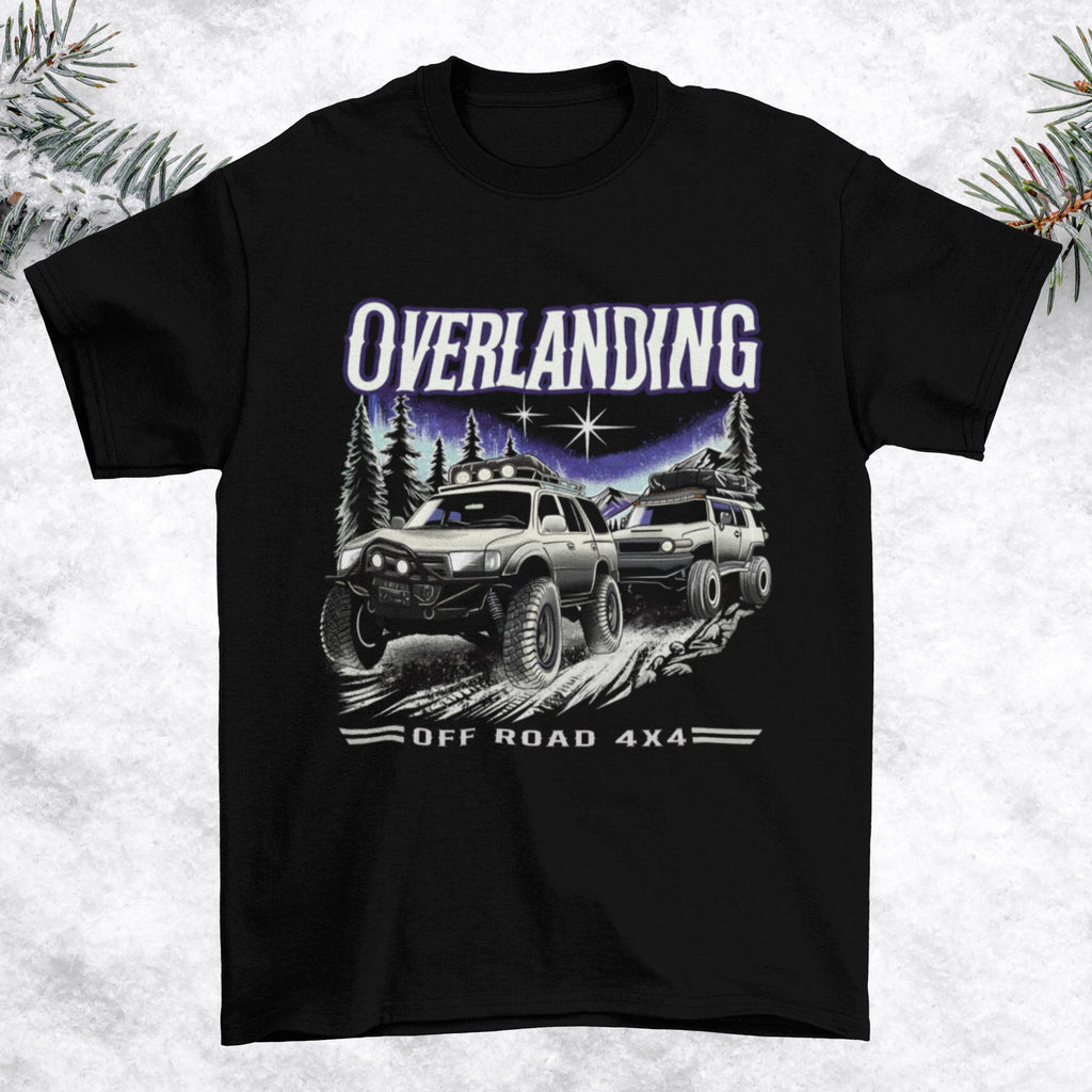 Overlanding 4x4 T-Shirt | Northern Lights, Toyota 4Runner & FJ Cruiser