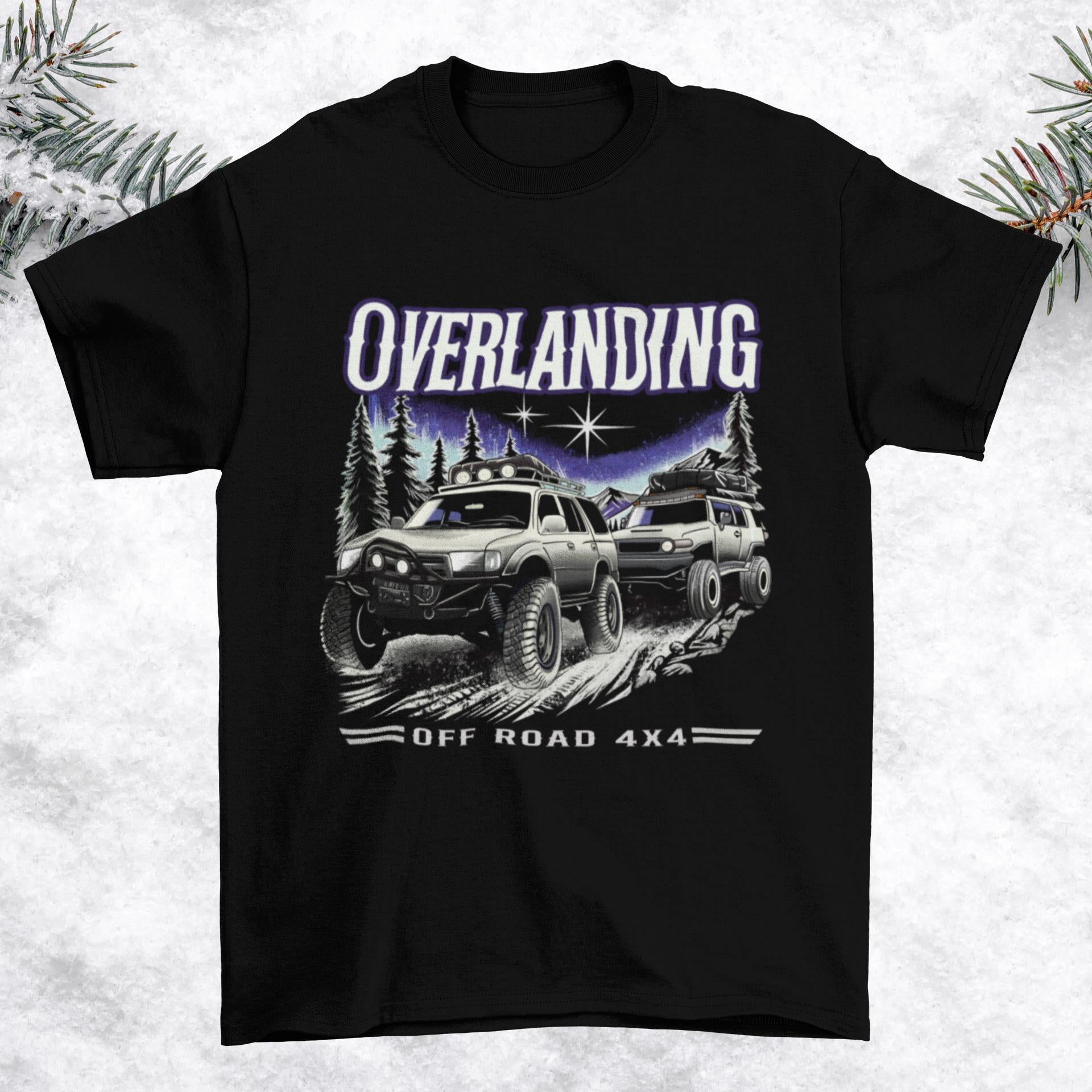 Overlanding 4x4 T-Shirt | Northern Lights, Toyota 4Runner & FJ Cruiser
