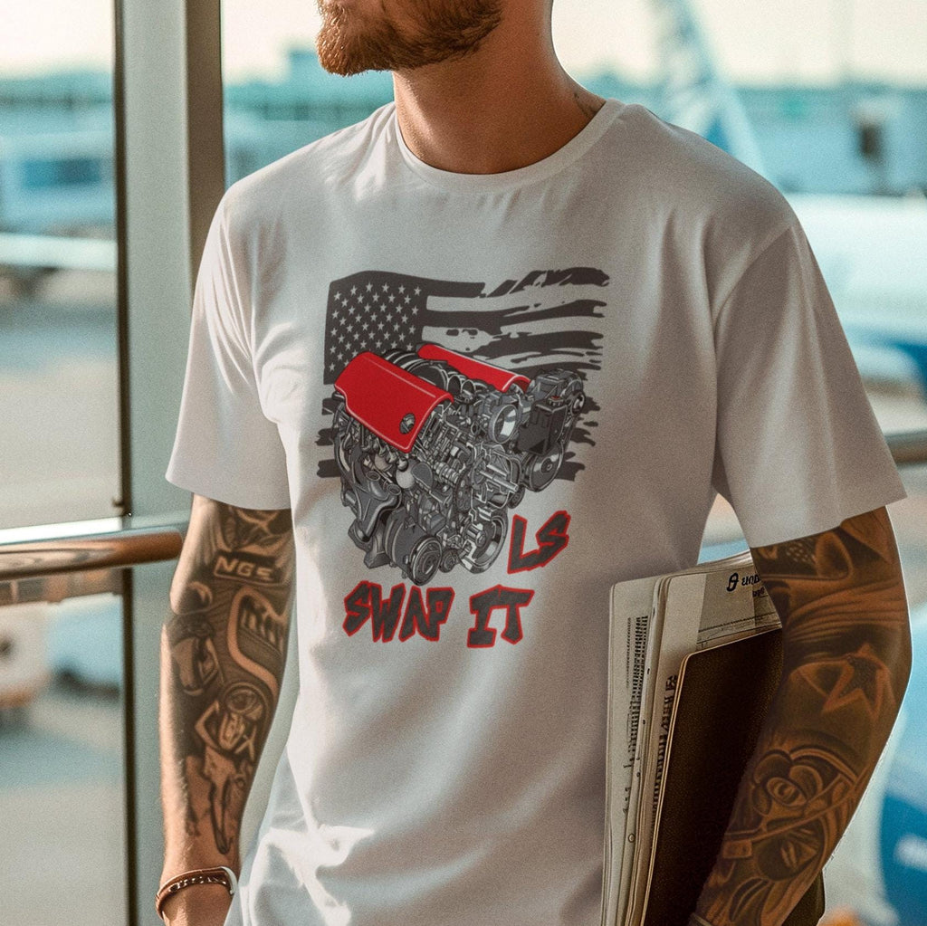 LS Engine Swap T-Shirt: American Muscle Car Enthusiast Gift