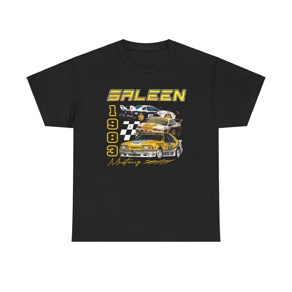 Vintage Racing Saleen Mustang Race car Unisex T-Shirt, Retro Yellow 90s Distressed