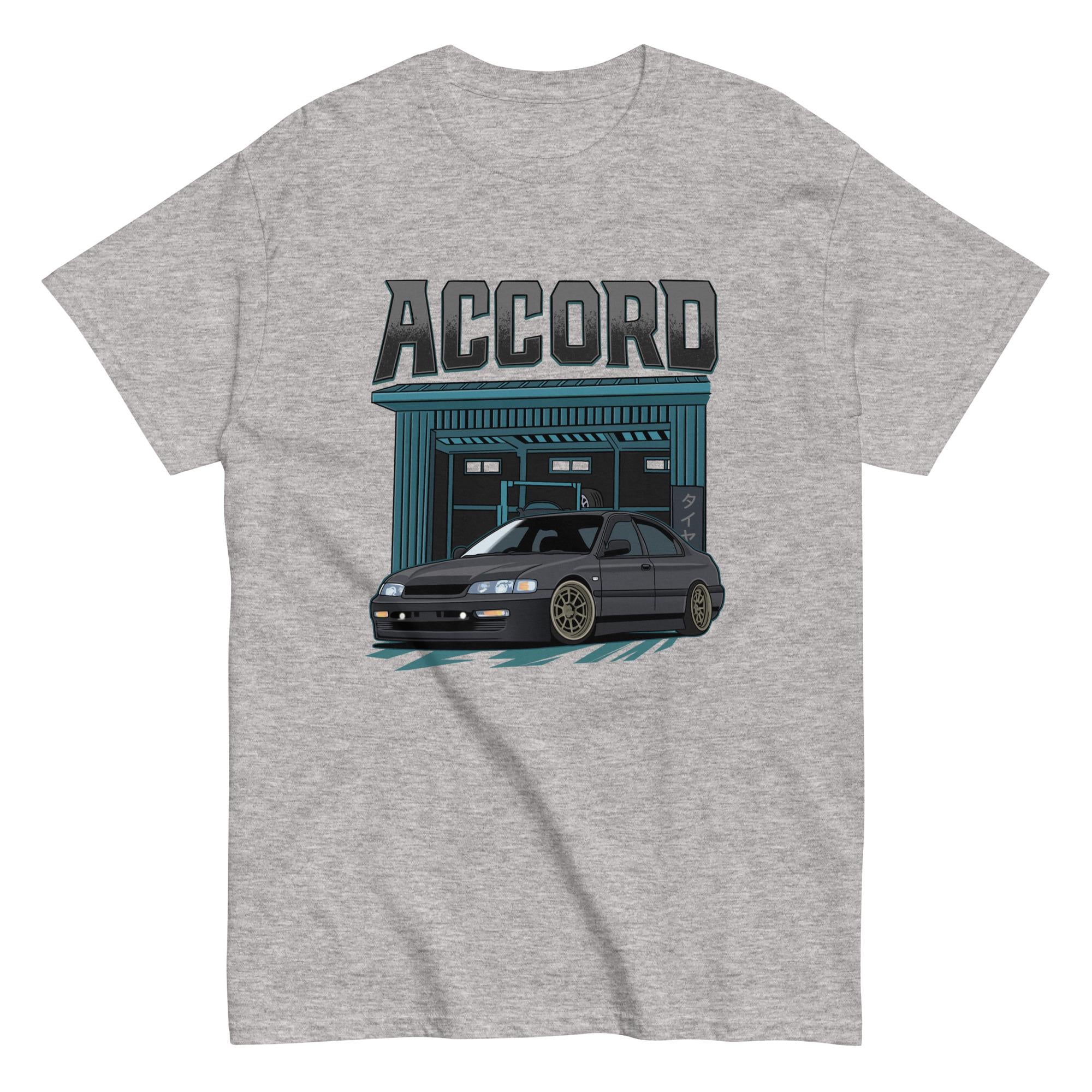 90s Honda Accord T-Shirt - JDM Car Enthusiast Apparel Unisex classic tee Teal Gray