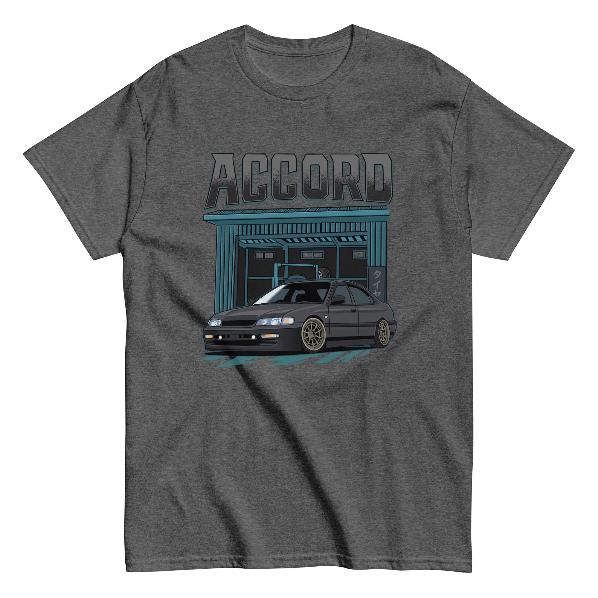 90s Honda Accord T-Shirt - JDM Car Enthusiast Apparel Unisex classic tee Teal Gray
