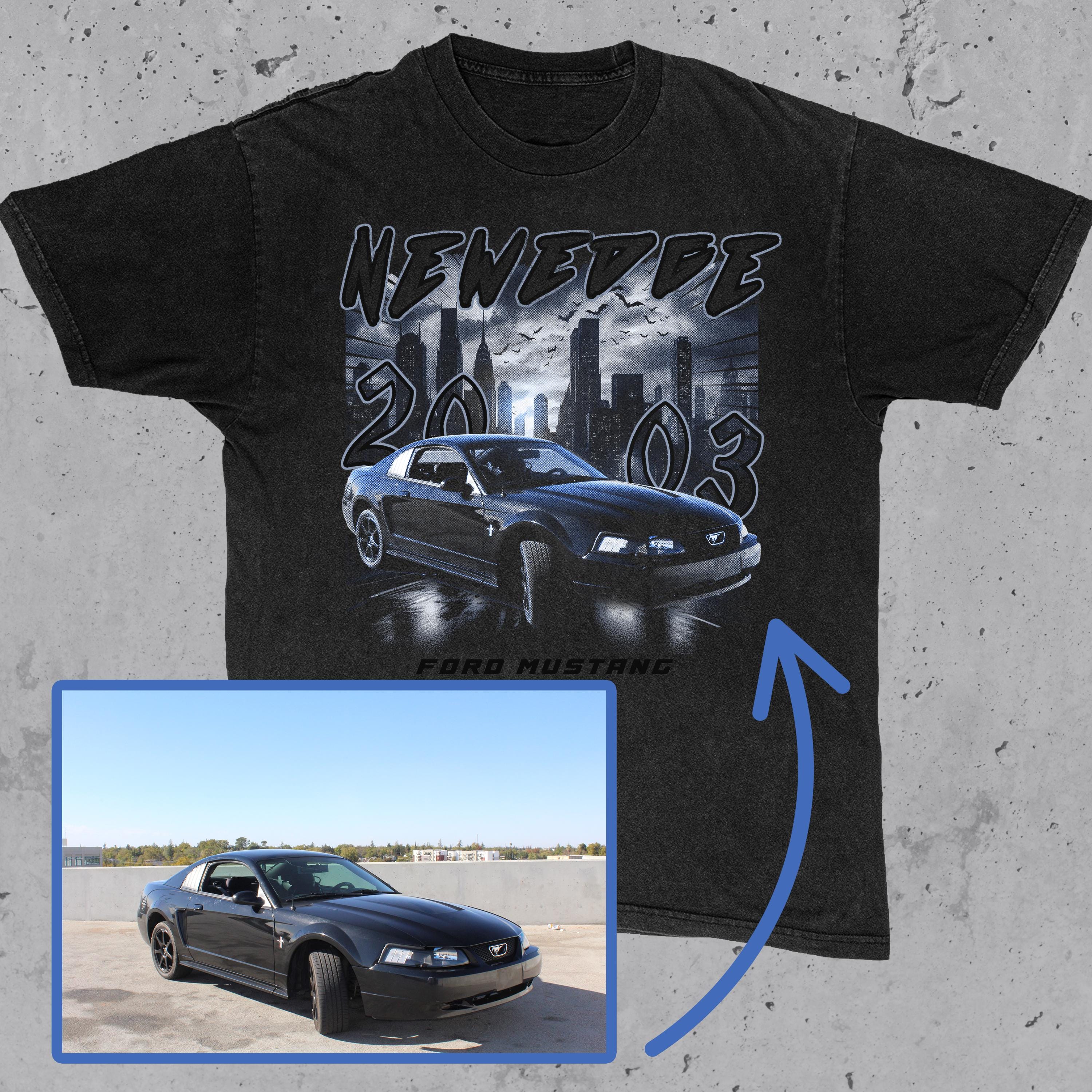 Custom Car Art T-Shirt, Personalized Automotive Design