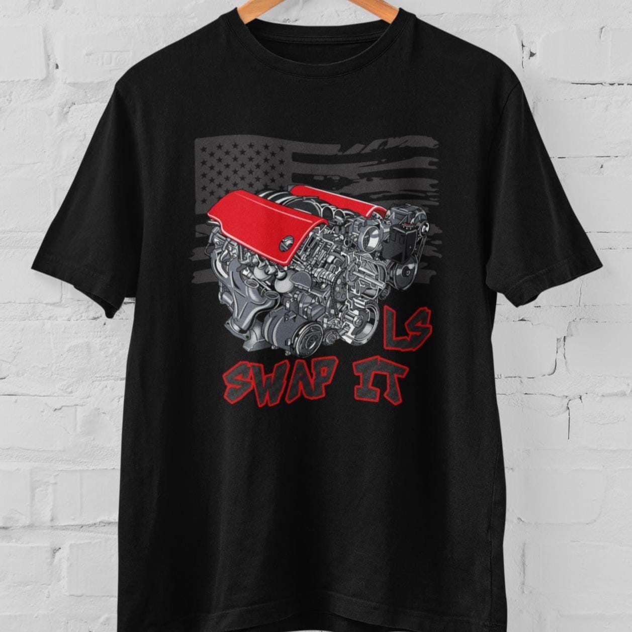 LS Engine Swap T-Shirt: American Muscle Car Enthusiast Gift