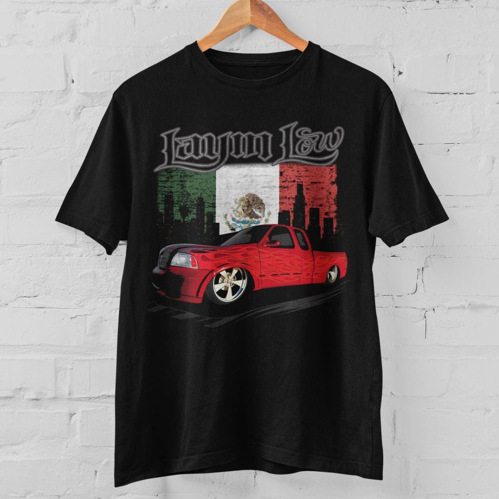 Mexico Flag Lowrider F150 Lightning trokiando Truck Unisex T-Shirt