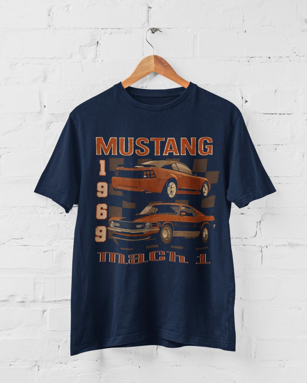 Vintage 90s Mustang T-Shirt | 1969 & 2004 Mach 1 Art