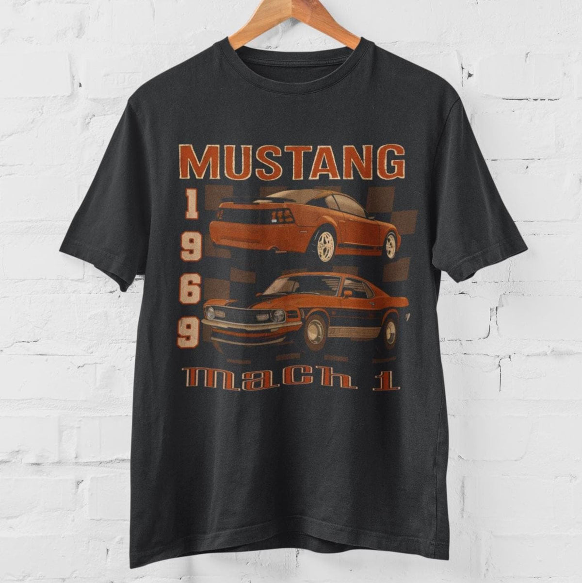 Vintage 90s Mustang T-Shirt | 1969 & 2004 Mach 1 Art