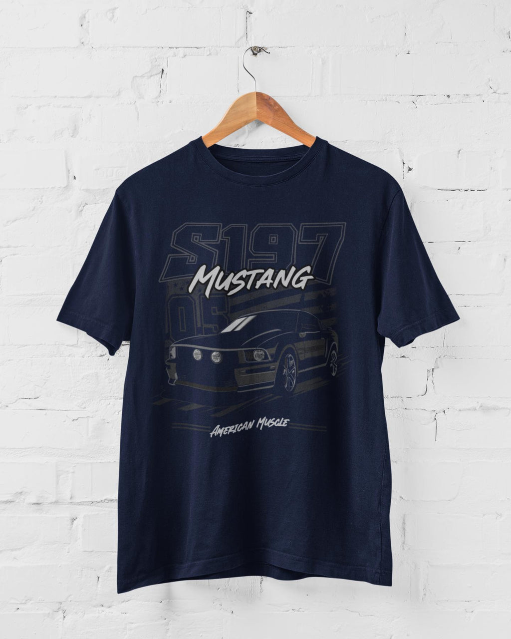 05 09 S197 Gray Mustang first gen Unisex T Shirt American muscle car shirt for enthusiasts and lovers