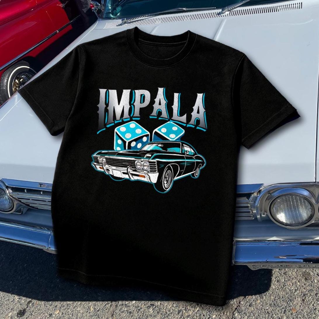 Black Chevy Impala 1960s T Shirt Unisex classic tee 90s retro street style