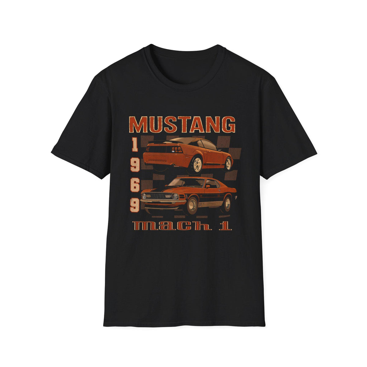 Vintage 90s Mustang T-Shirt | 1969 & 2004 Mach 1 Art