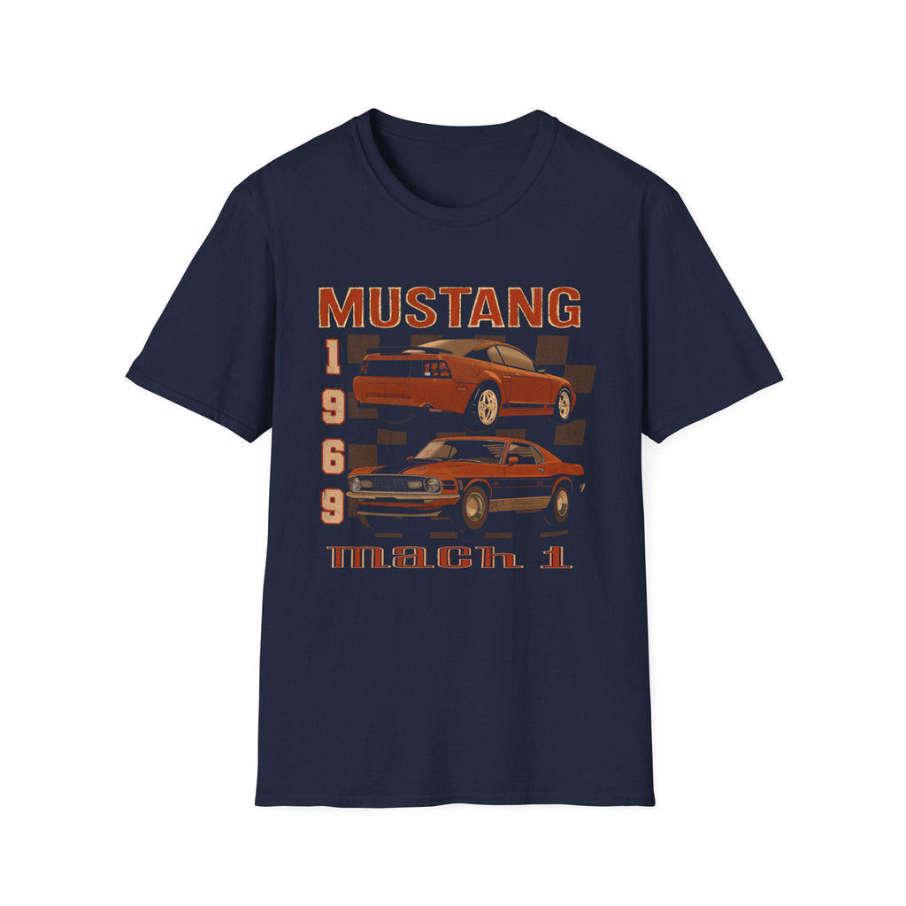 Vintage 90s Mustang T-Shirt | 1969 & 2004 Mach 1 Art