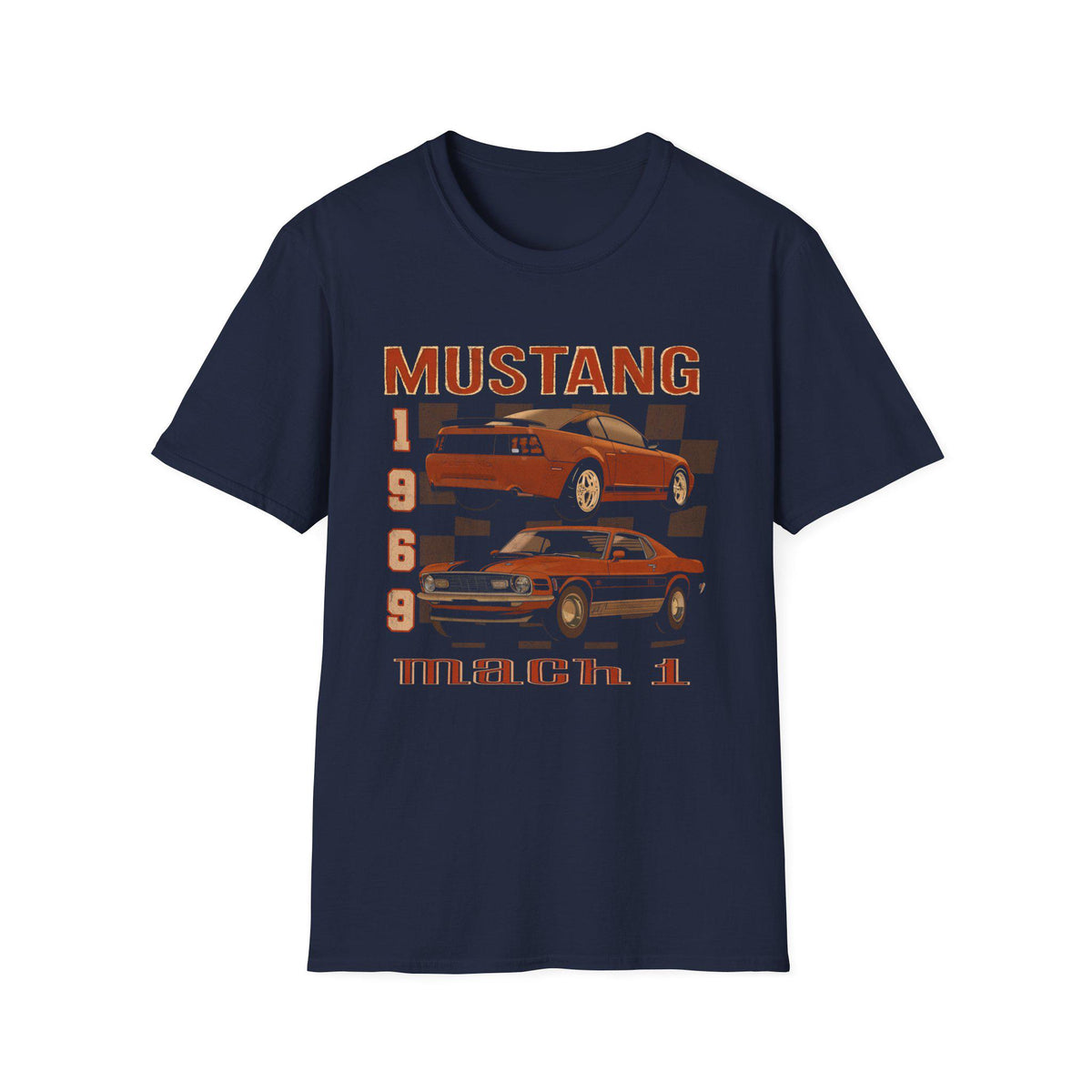 Vintage 90s Mustang T-Shirt | 1969 & 2004 Mach 1 Art