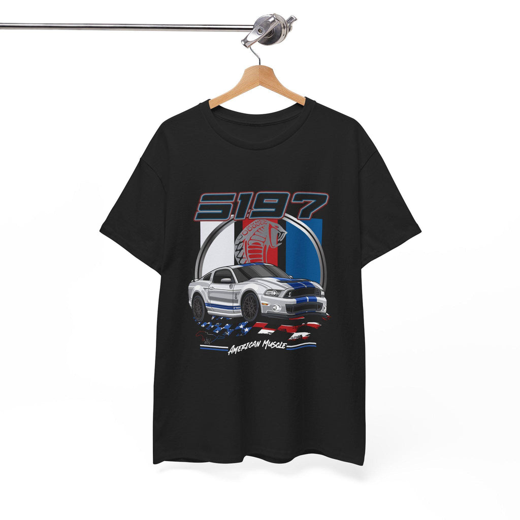 S197 Mustang GT500 Shirt American Muscle Car Unisex Tee 2013 Shelby Tribute Gift for Car Lovers Racing T-Shirt Retro Garage Style