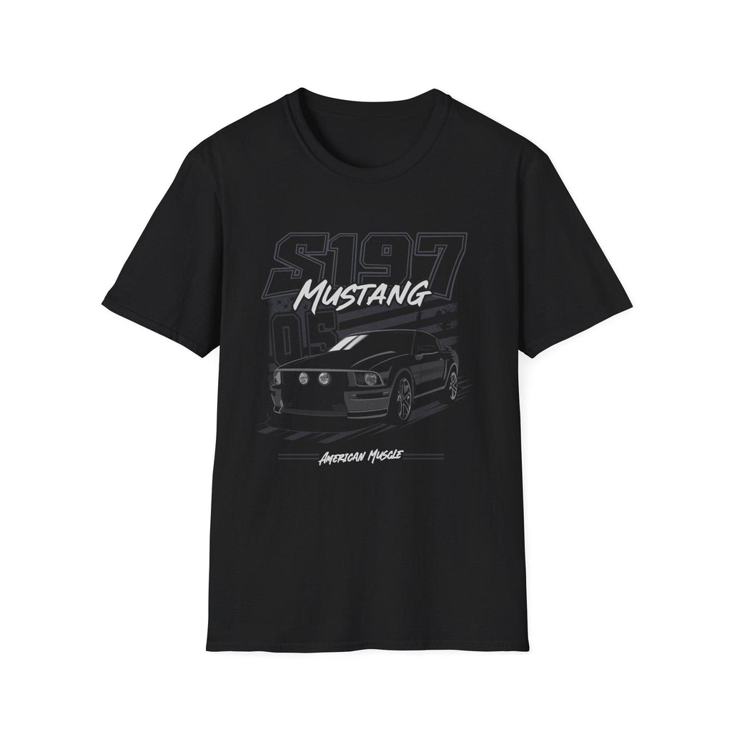 05 09 S197 Gray Mustang first gen Unisex T Shirt American muscle car shirt for enthusiasts and lovers