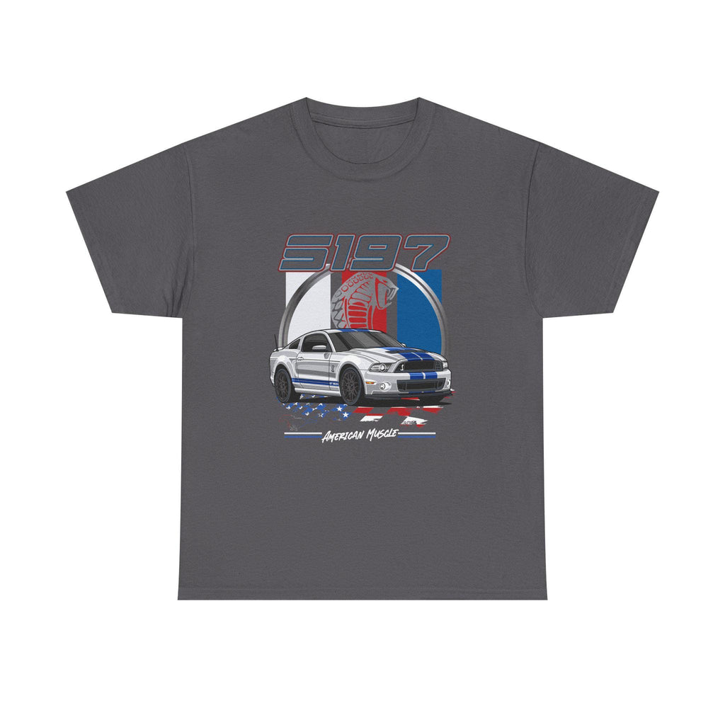 S197 Mustang GT500 Shirt American Muscle Car Unisex Tee 2013 Shelby Tribute Gift for Car Lovers Racing T-Shirt Retro Garage Style
