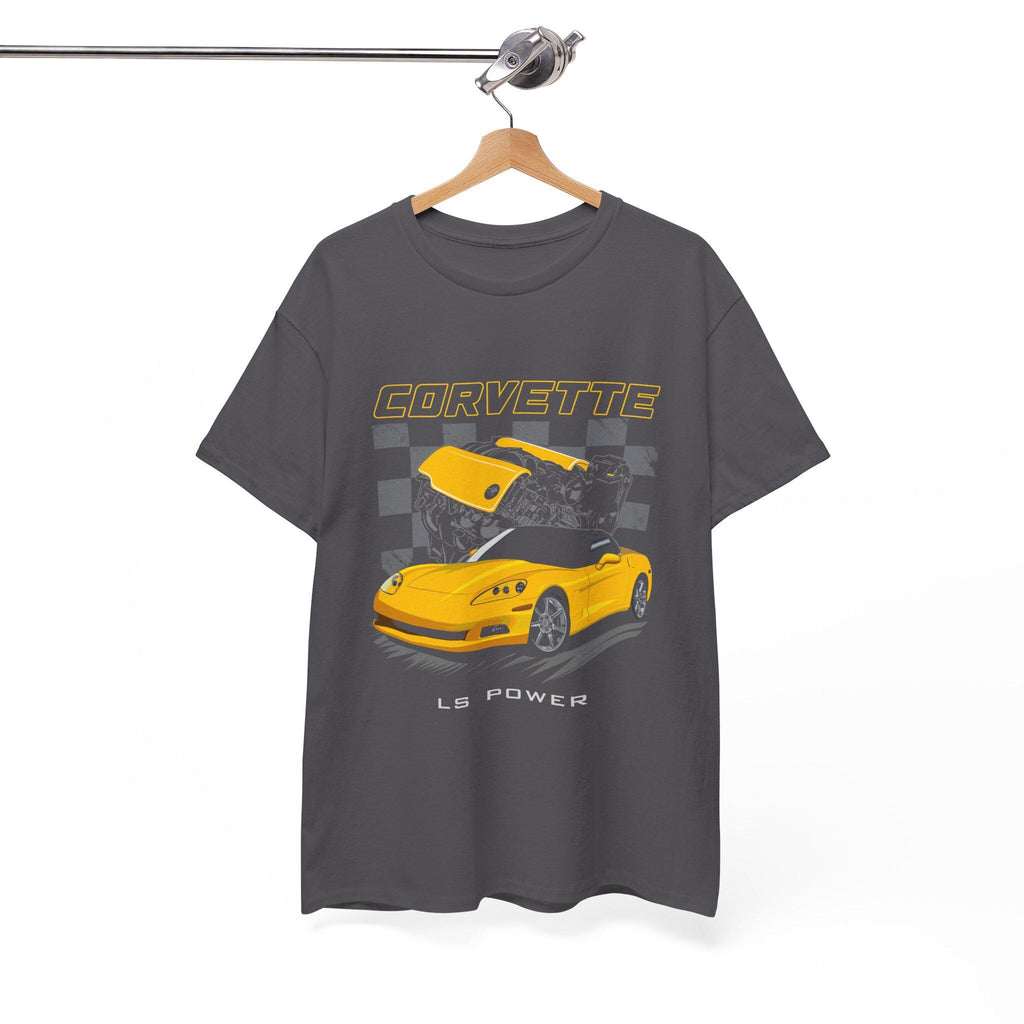 C6 Vette LS Power T-Shirt | Muscle Car Tee Gift for Gearheads | Engine Swap Shirt