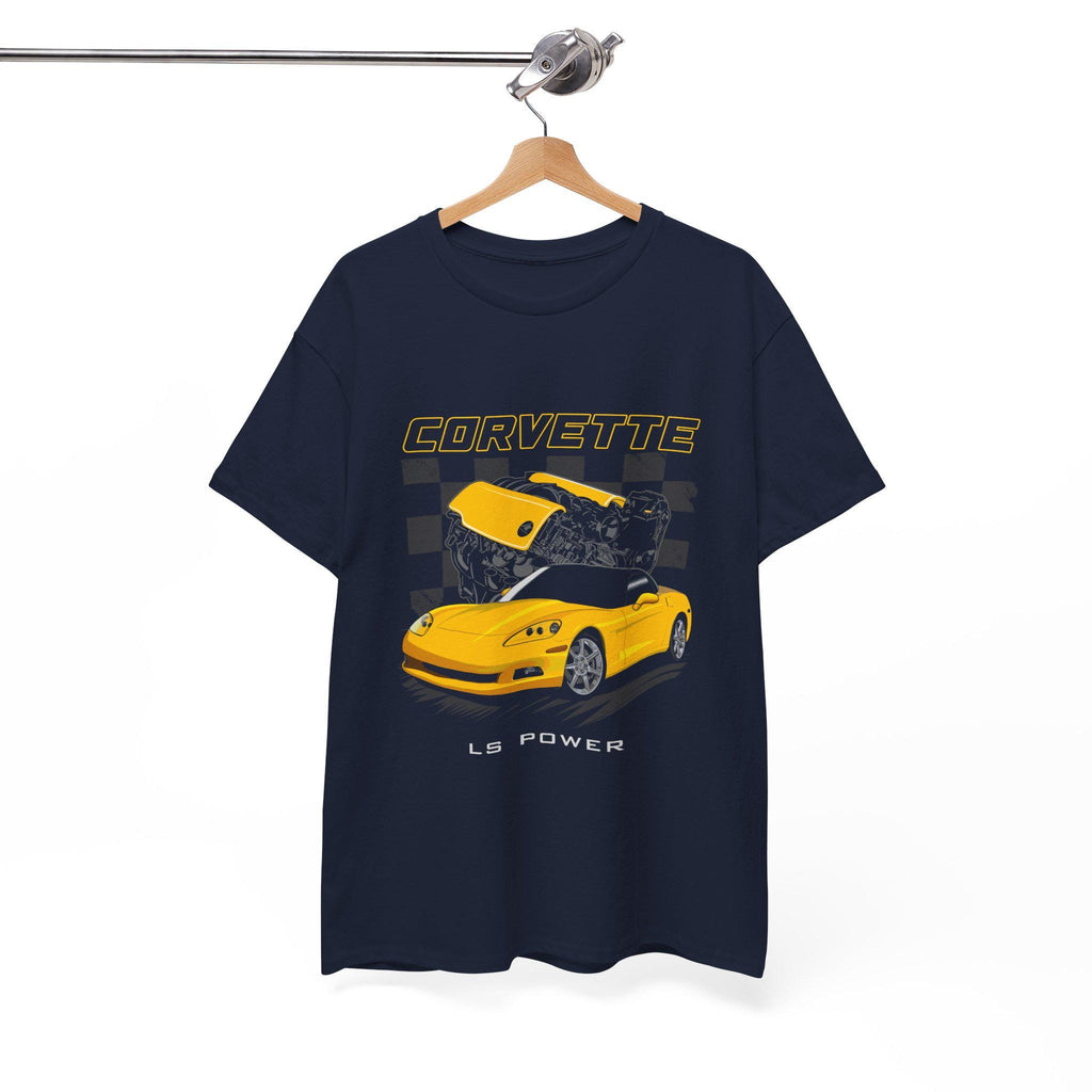 C6 Vette LS Power T-Shirt | Muscle Car Tee Gift for Gearheads | Engine Swap Shirt