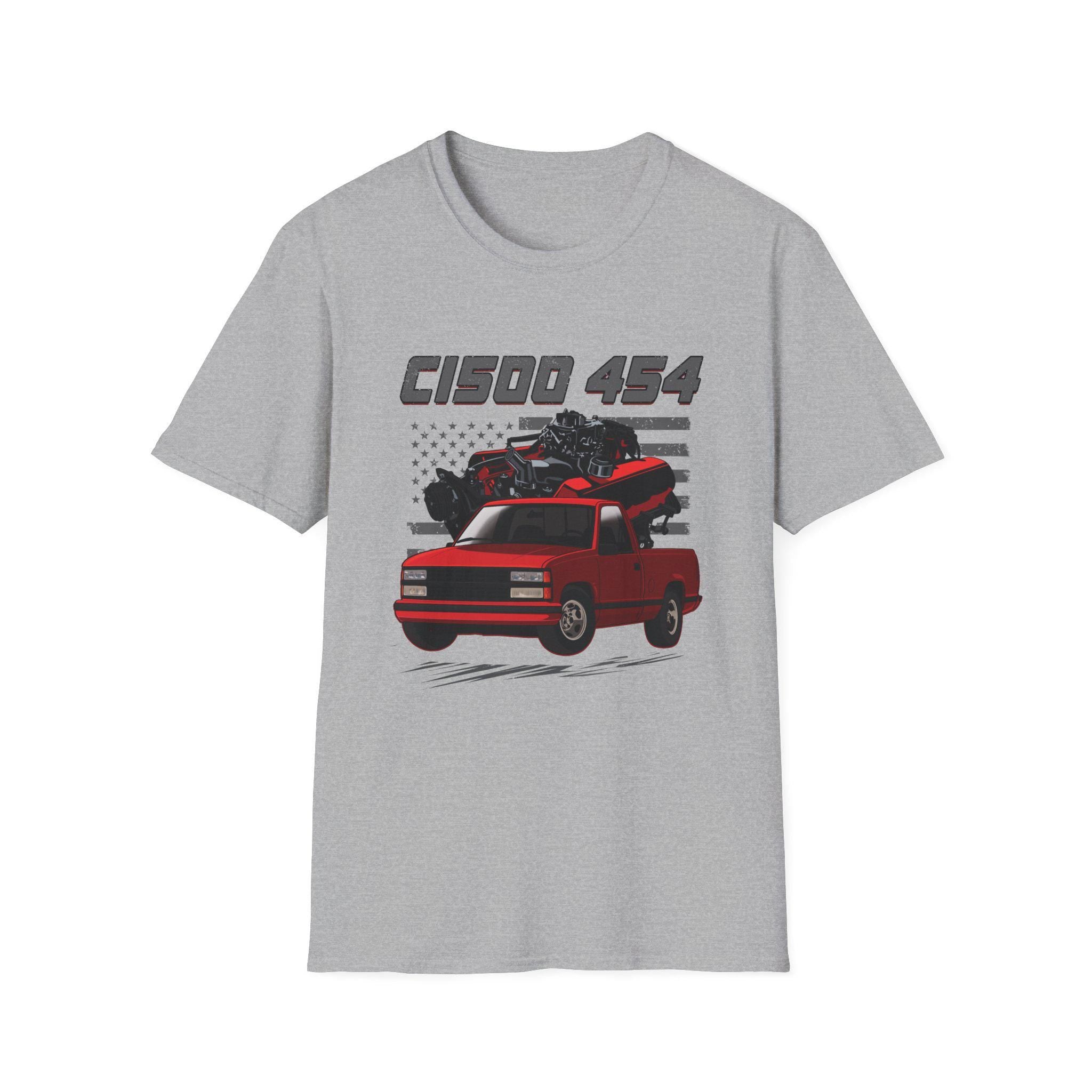 C1500 CK Series Red Truck 454 SS Unisex T-shirt