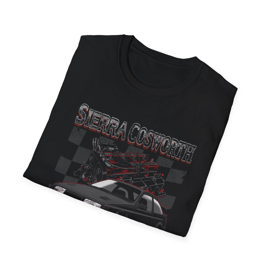 Sierra Cosworth RS500 T-Shirt Classic Turbo Car Unisex Black Cotton Motorsport Tee | 80s Performance Icon