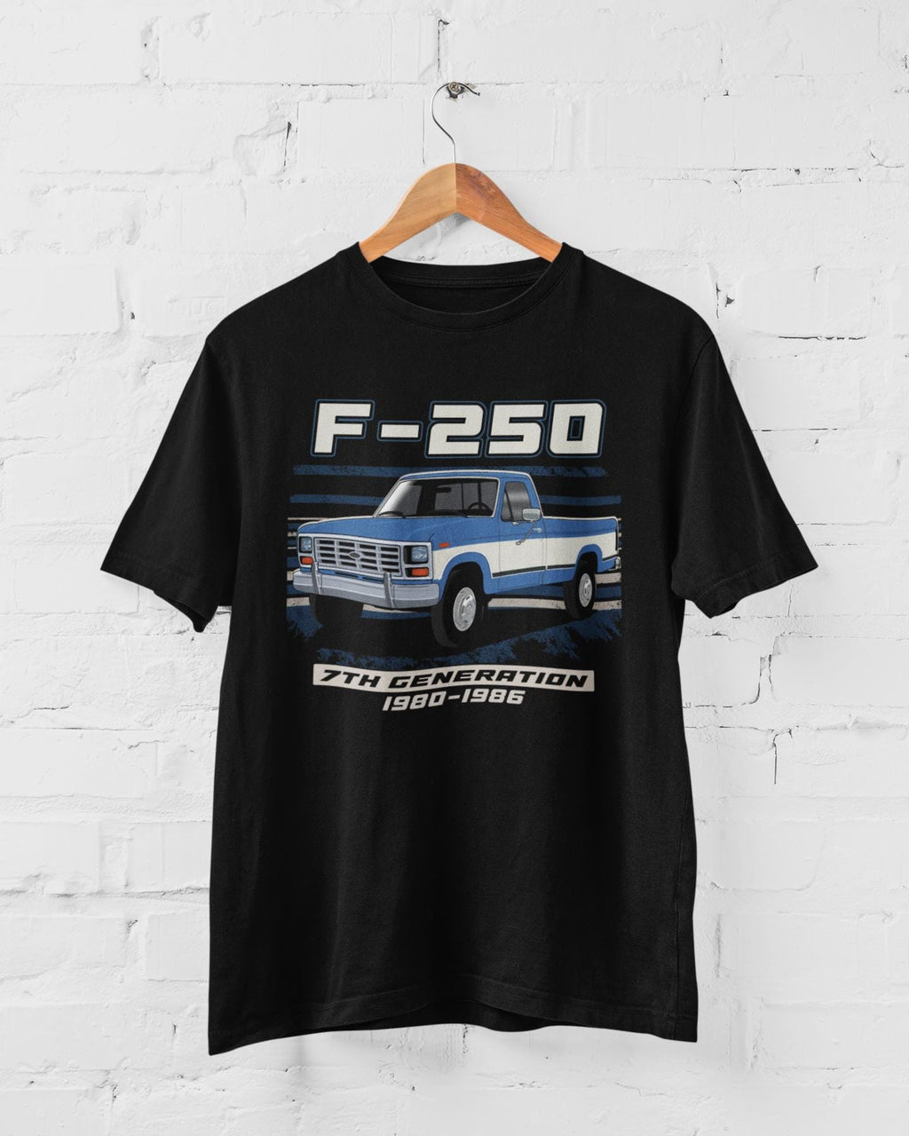 F250 Truck Shirt 1980-1986 F Series Classic Pickup Vintage Ford Unisex Cotton T-Shirt Truck Enthusiast Gift
