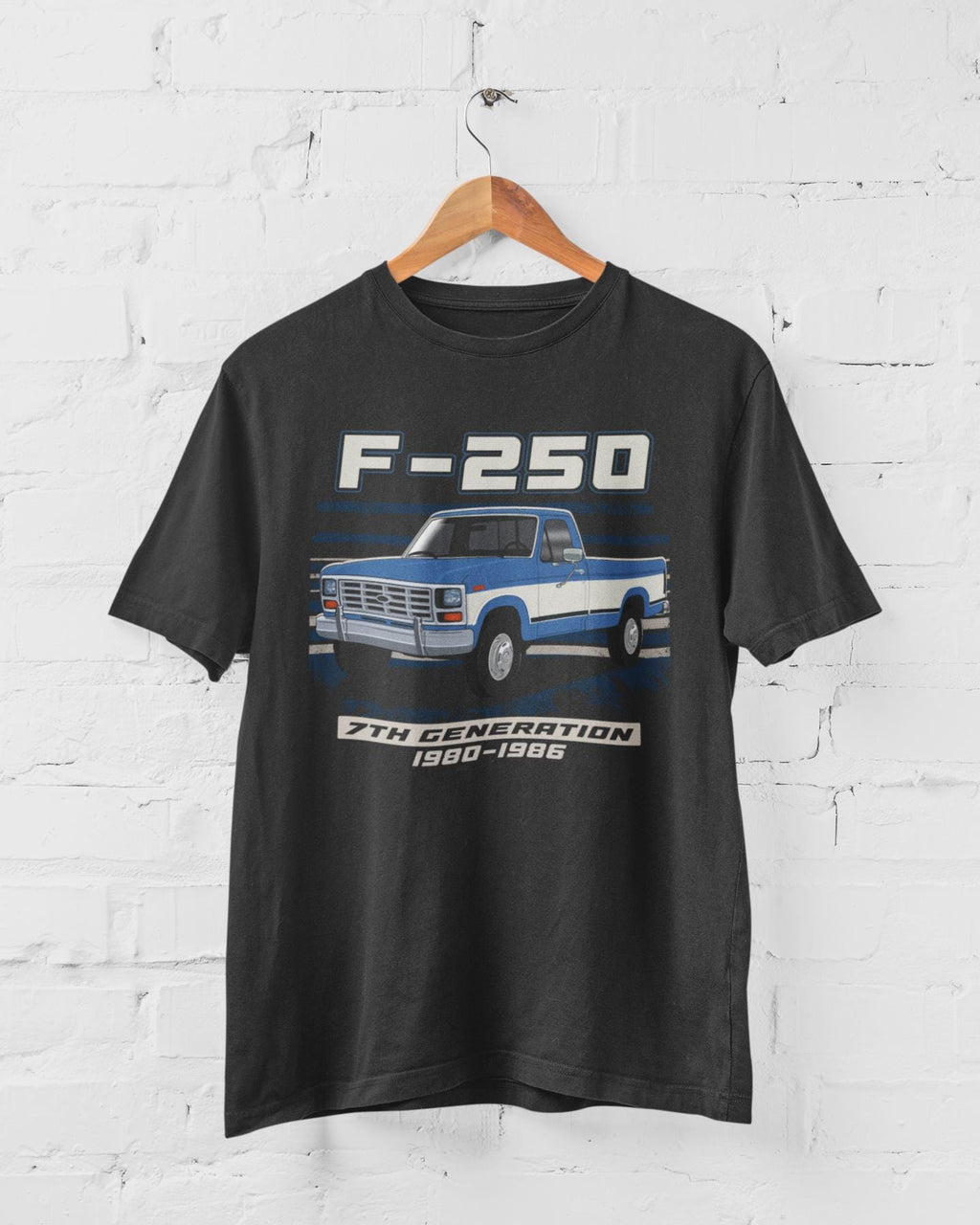 F250 Truck Shirt 1980-1986 F Series Classic Pickup Vintage Ford Unisex Cotton T-Shirt Truck Enthusiast Gift
