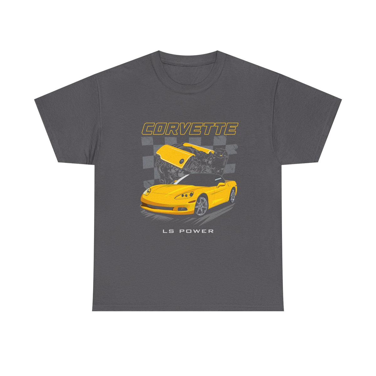 C6 Vette LS Power T-Shirt | Muscle Car Tee Gift for Gearheads | Engine Swap Shirt
