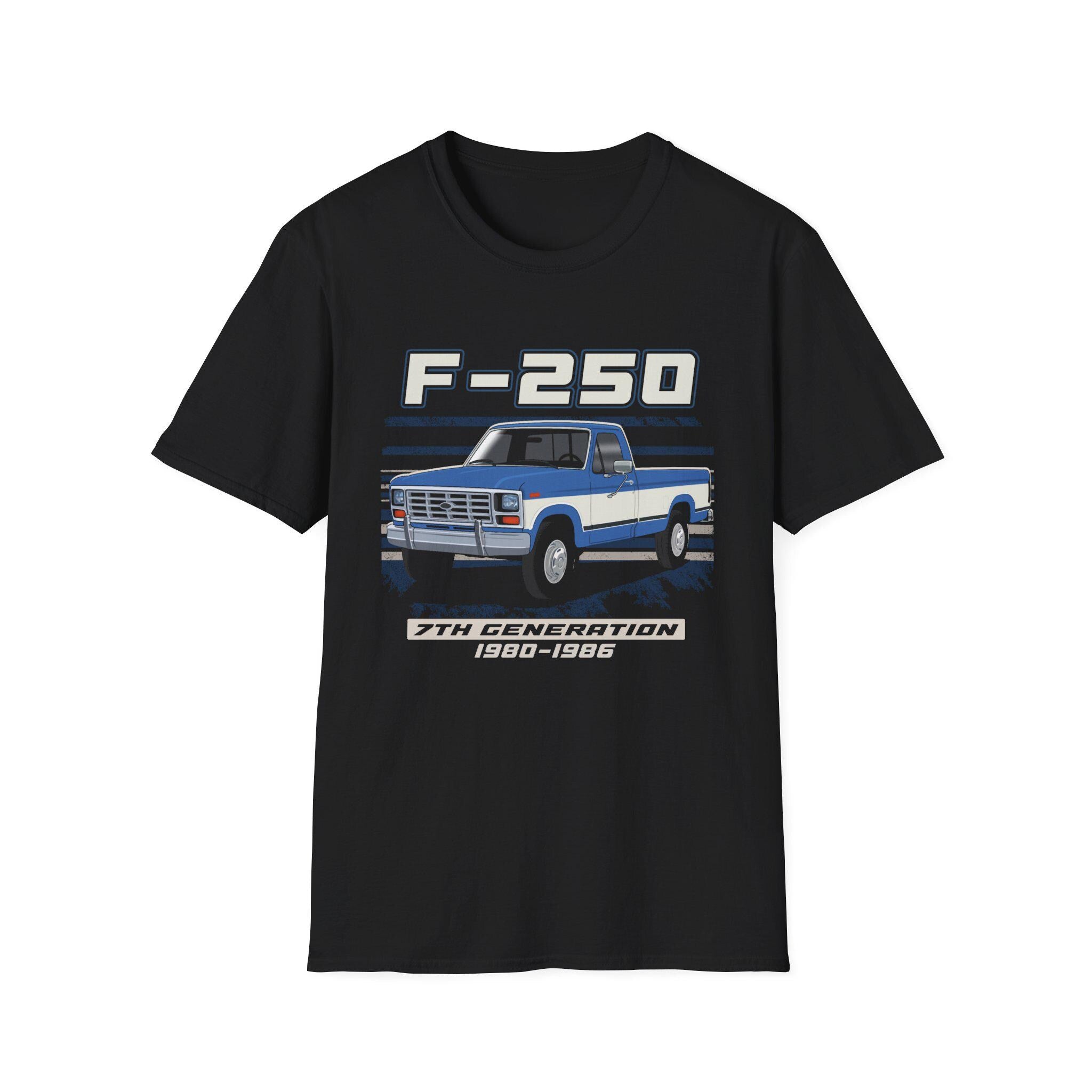 F250 Truck Shirt 1980-1986 F Series Classic Pickup Vintage Ford Unisex Cotton T-Shirt Truck Enthusiast Gift
