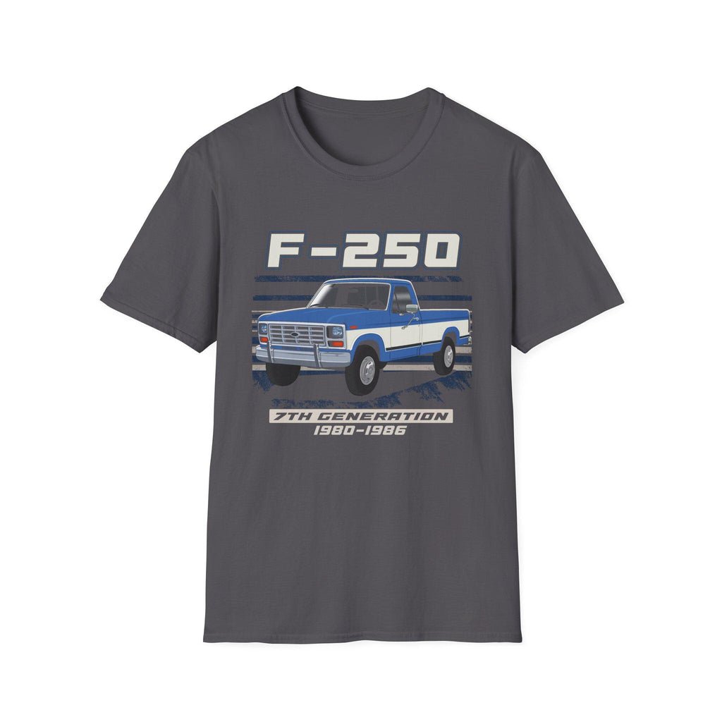F250 Truck Shirt 1980-1986 F Series Classic Pickup Vintage Ford Unisex Cotton T-Shirt Truck Enthusiast Gift