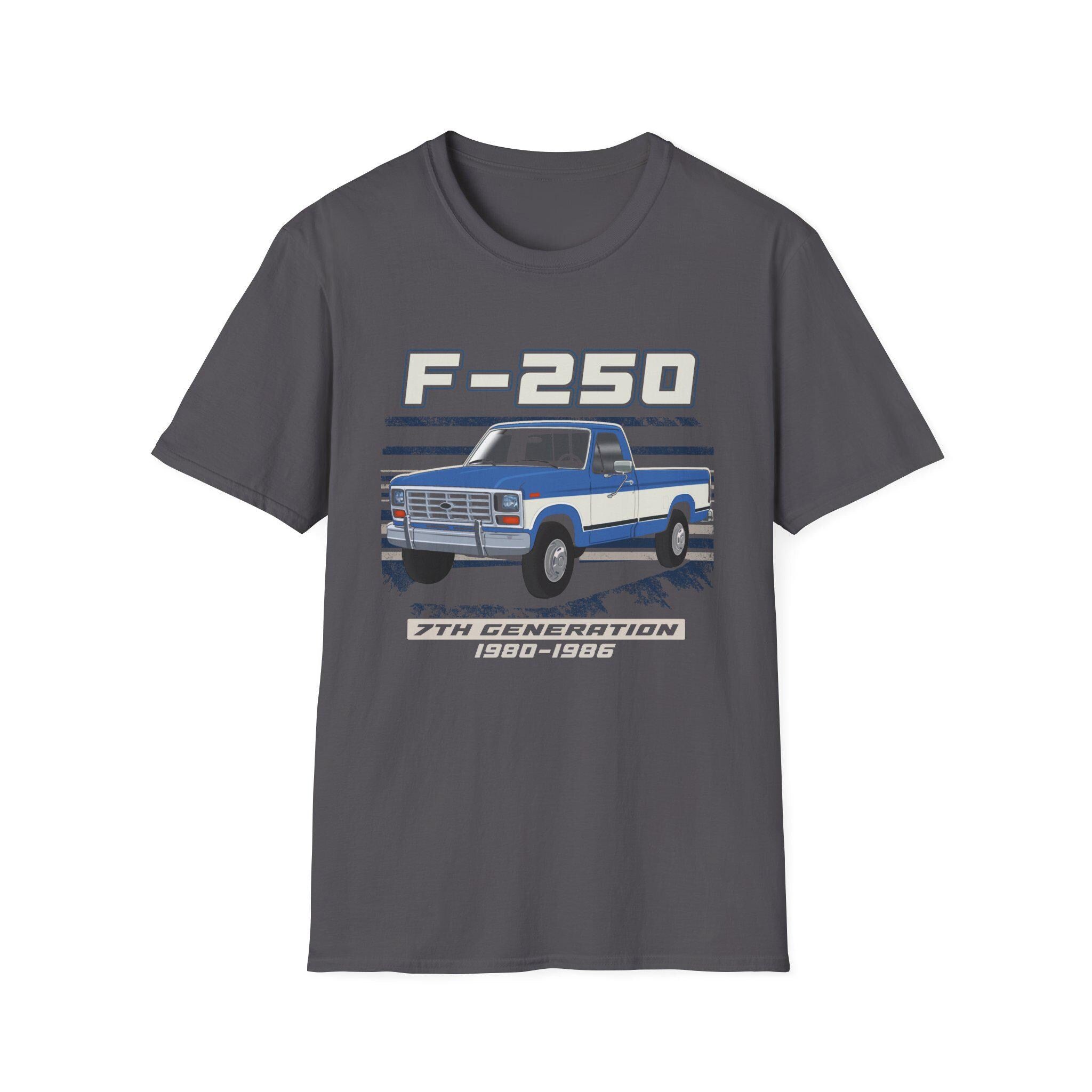 F250 Truck Shirt 1980-1986 F Series Classic Pickup Vintage Ford Unisex Cotton T-Shirt Truck Enthusiast Gift