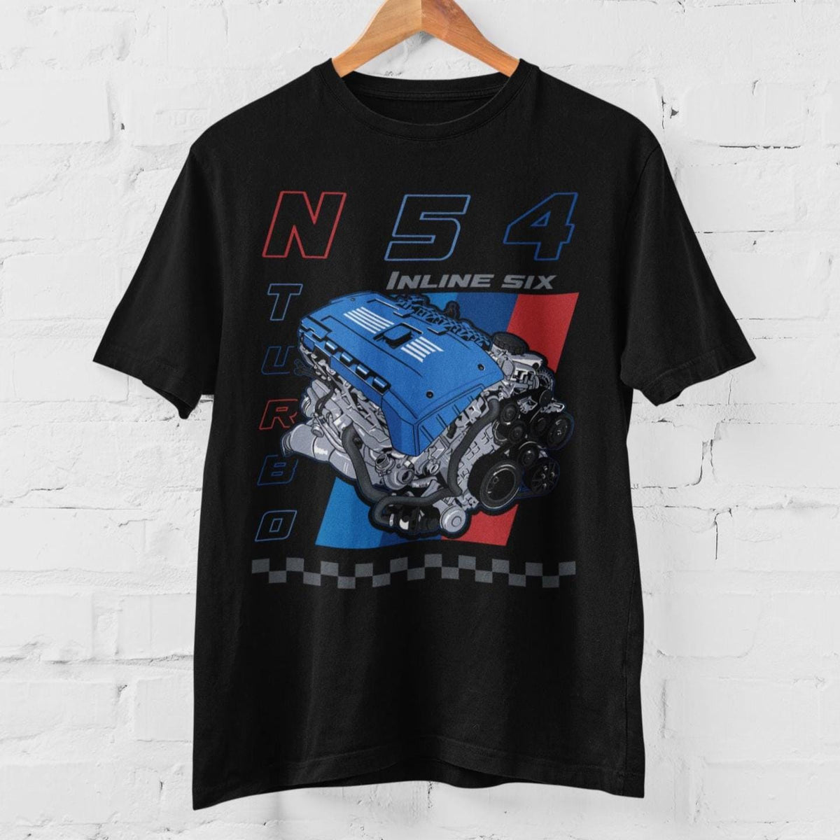 BMW N54 Engine T-Shirt | Twin Turbo Inline-6 Graphic Tee